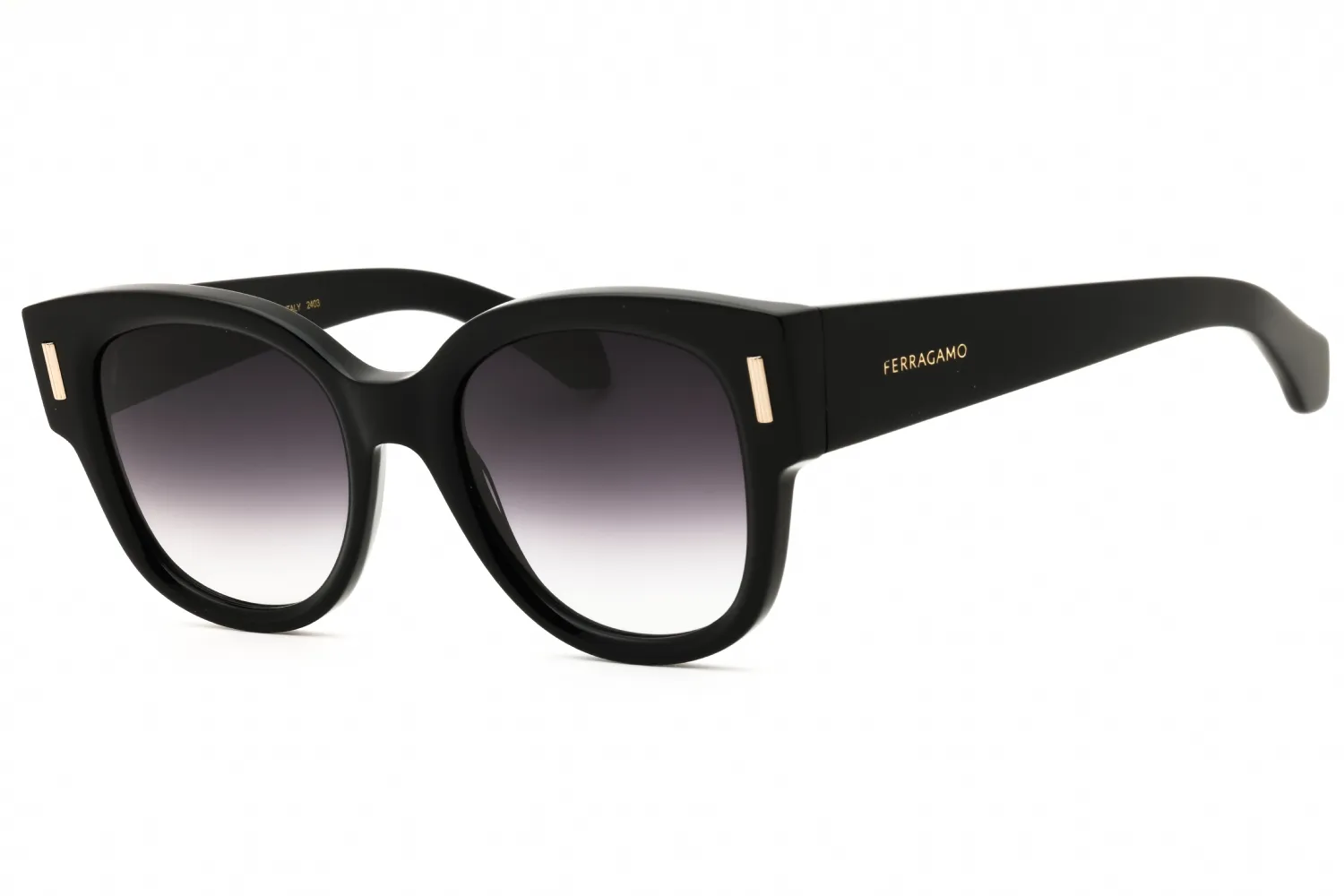 Salvatore Ferragamo SF2007S 001 Sunglasses Black 51mm Women
