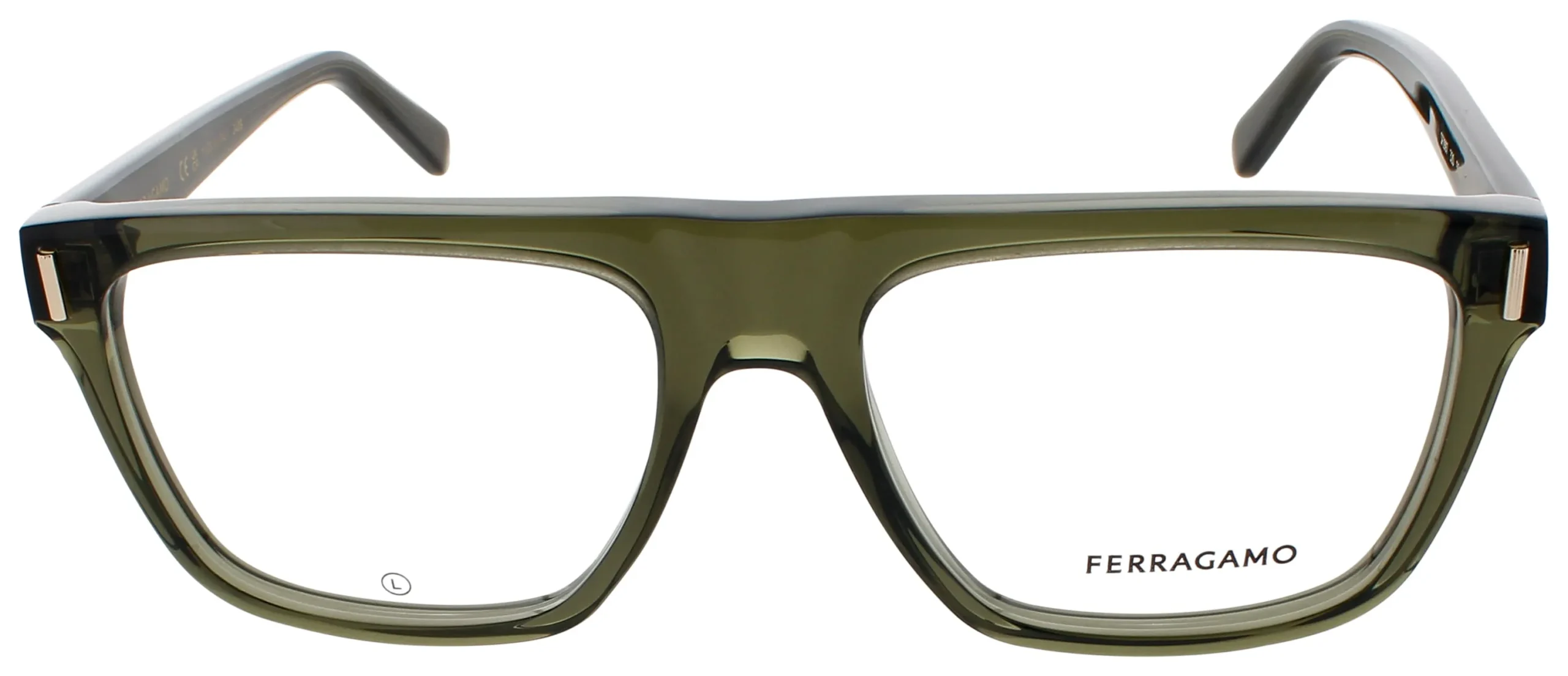 Salvatore Ferragamo SF2997 320 Eyeglasses Transparent Green 55mm Men 2