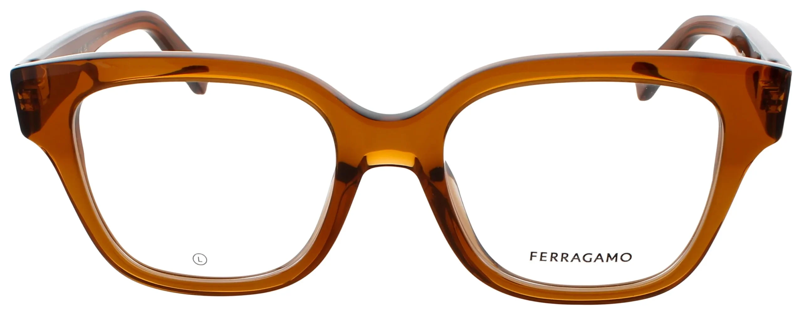 Salvatore Ferragamo SF2952N 261 Eyeglasses Transparent Caramel 53mm Women 2
