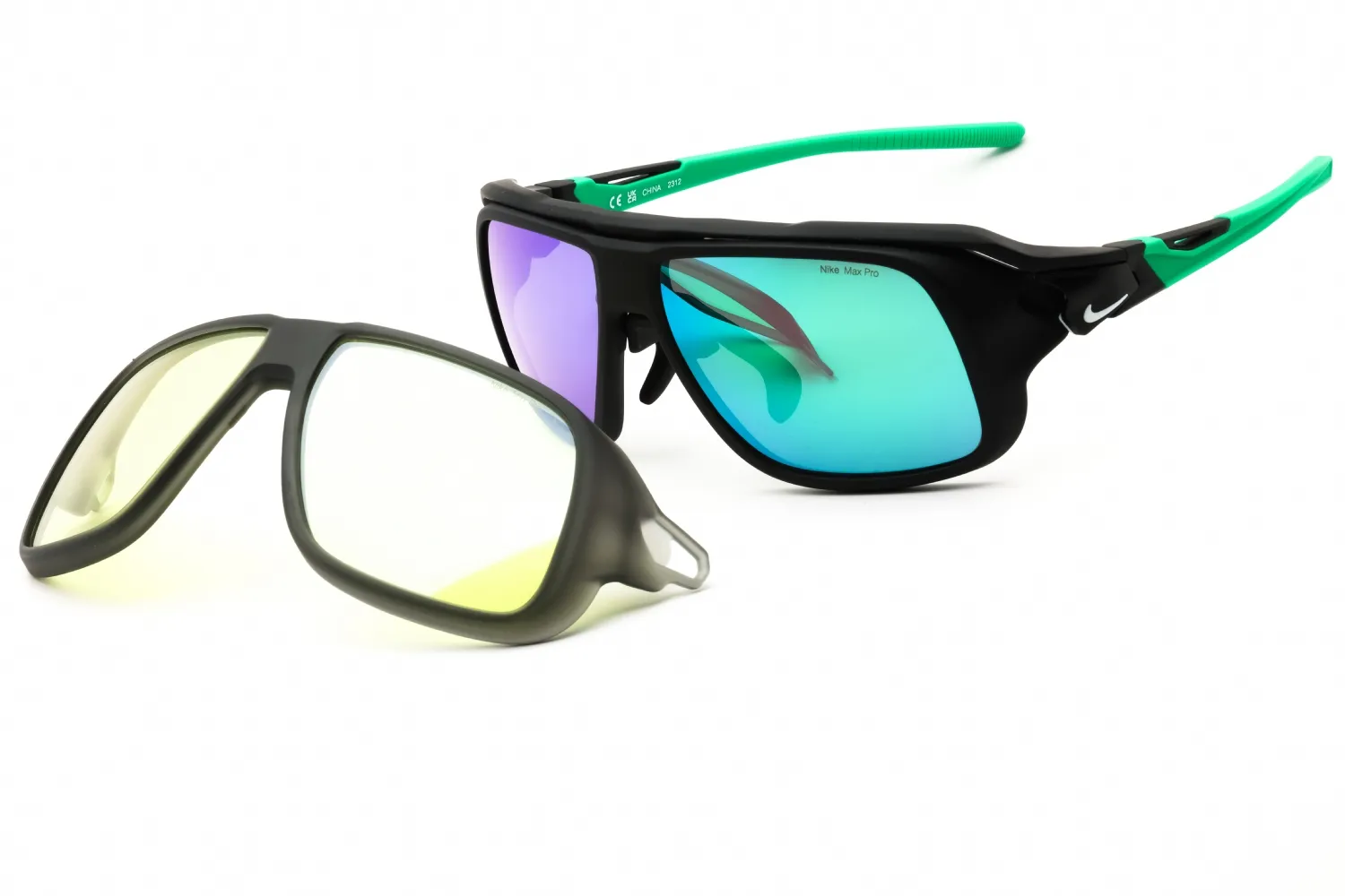 Nike NIKE FLYFREE SOAR EV24001 011 Sunglasses Matte Black 59mm Men