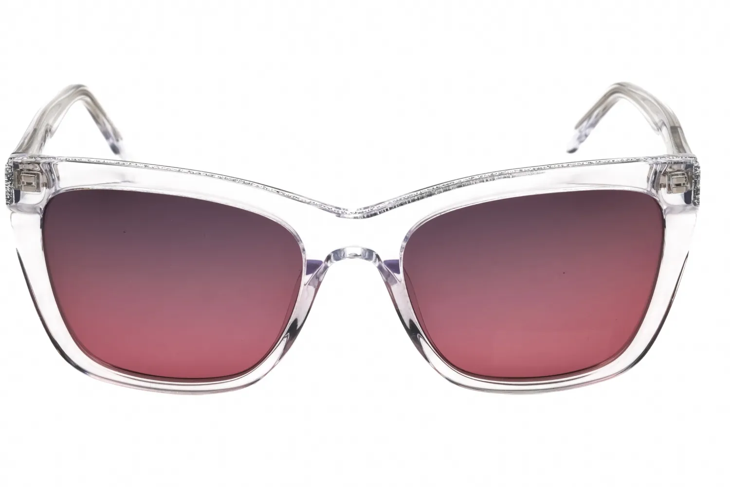 Nine West NW664S 000 Sunglasses Crystal Clear 53mm Women 2