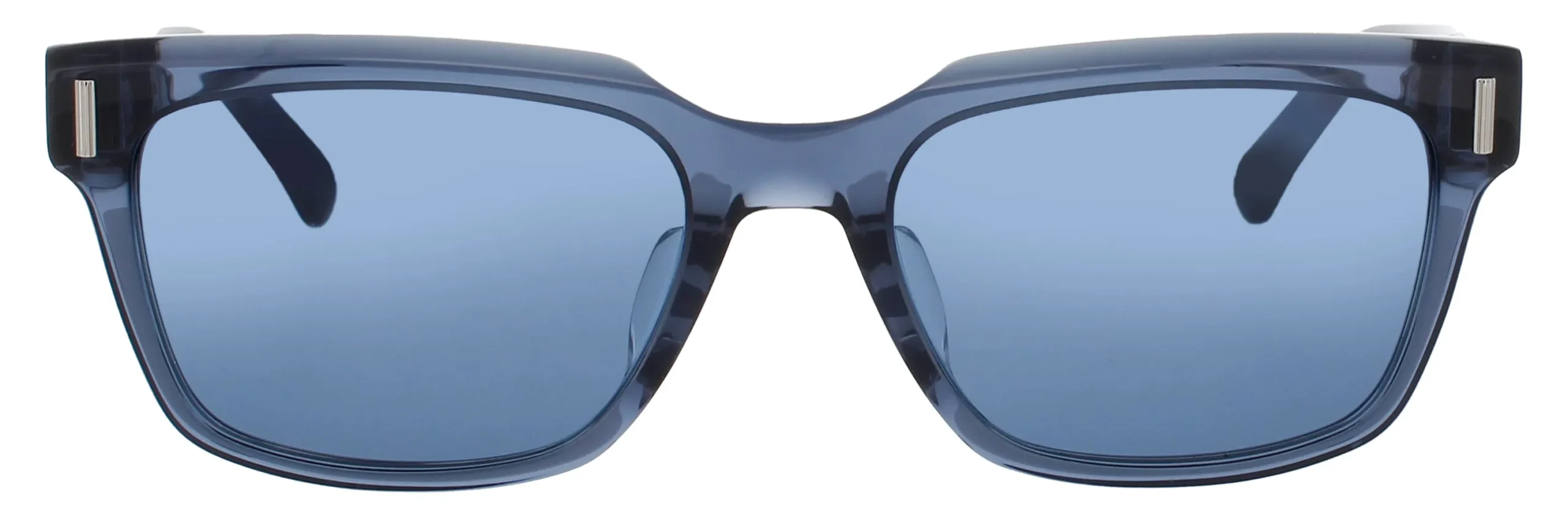 Salvatore Ferragamo SF2043SLB 432 Sunglasses Transparent Blue 53mm Men 2