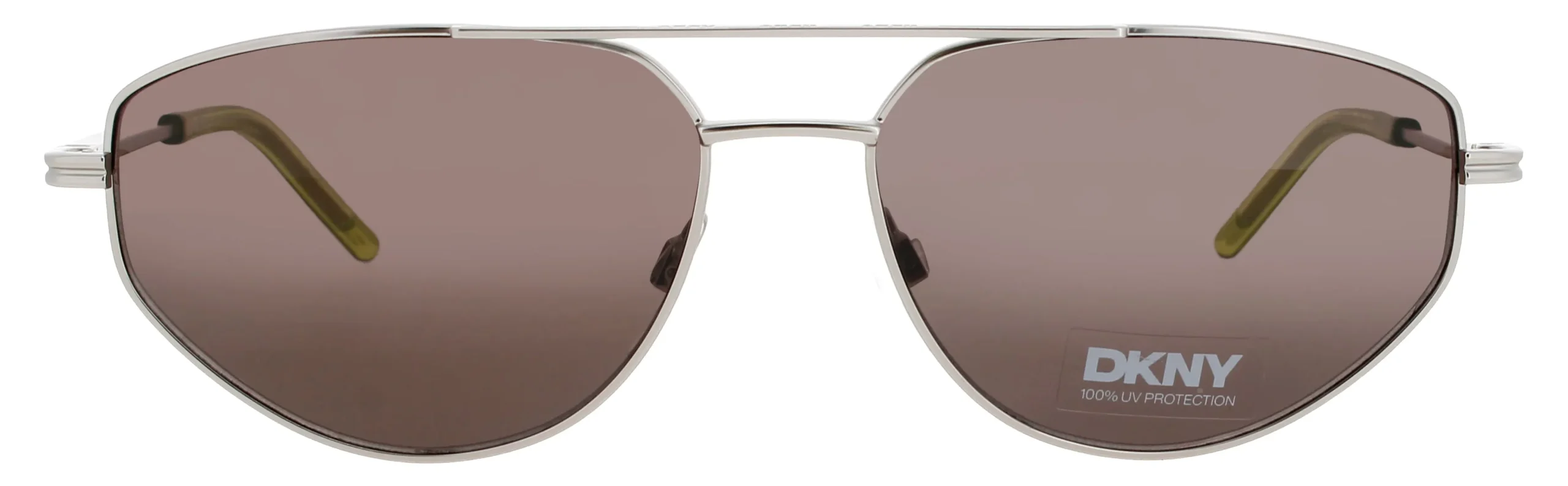 DKNY DK117S 045 Sunglasses Satin Silver 57mm Women 2