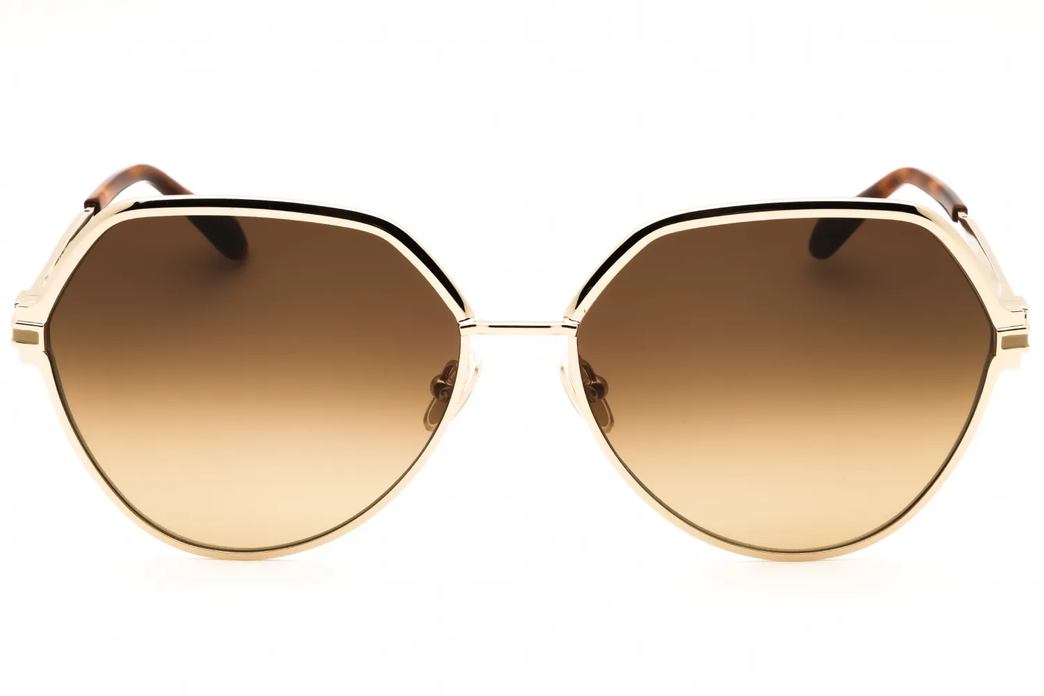 Salvatore Ferragamo SF325S 745 Sunglasses Gold 62mm Women 2