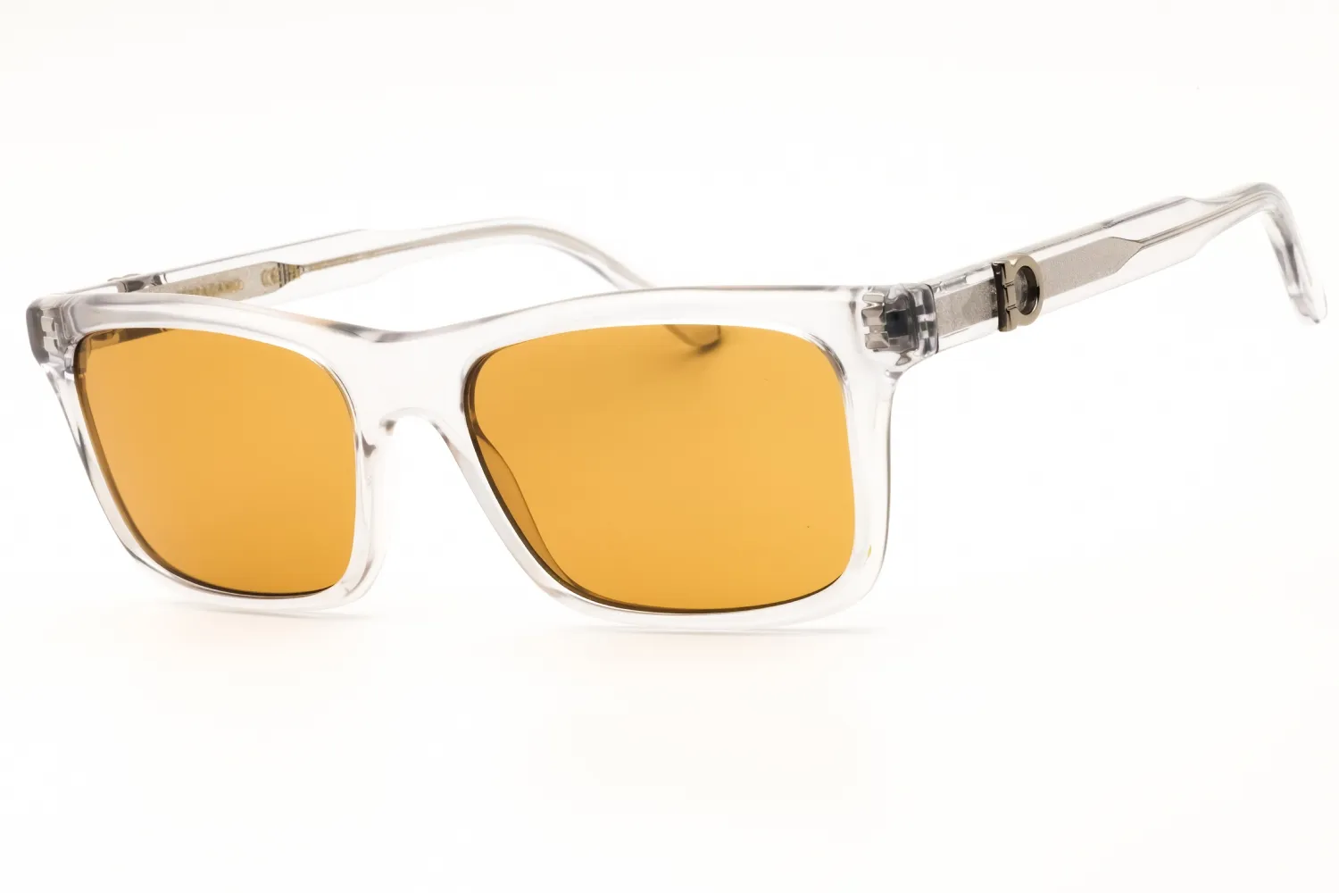 Salvatore Ferragamo SF2060SE 020 Sunglasses Transparent Grey 55mm Men