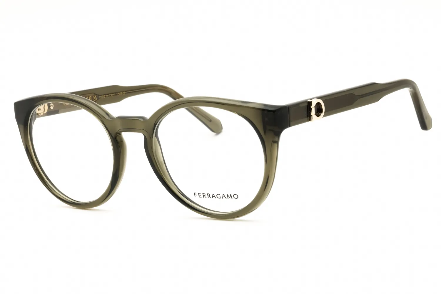 Salvatore Ferragamo SF3032E 320 Eyeglasses Transparent Khaki 51mm Women