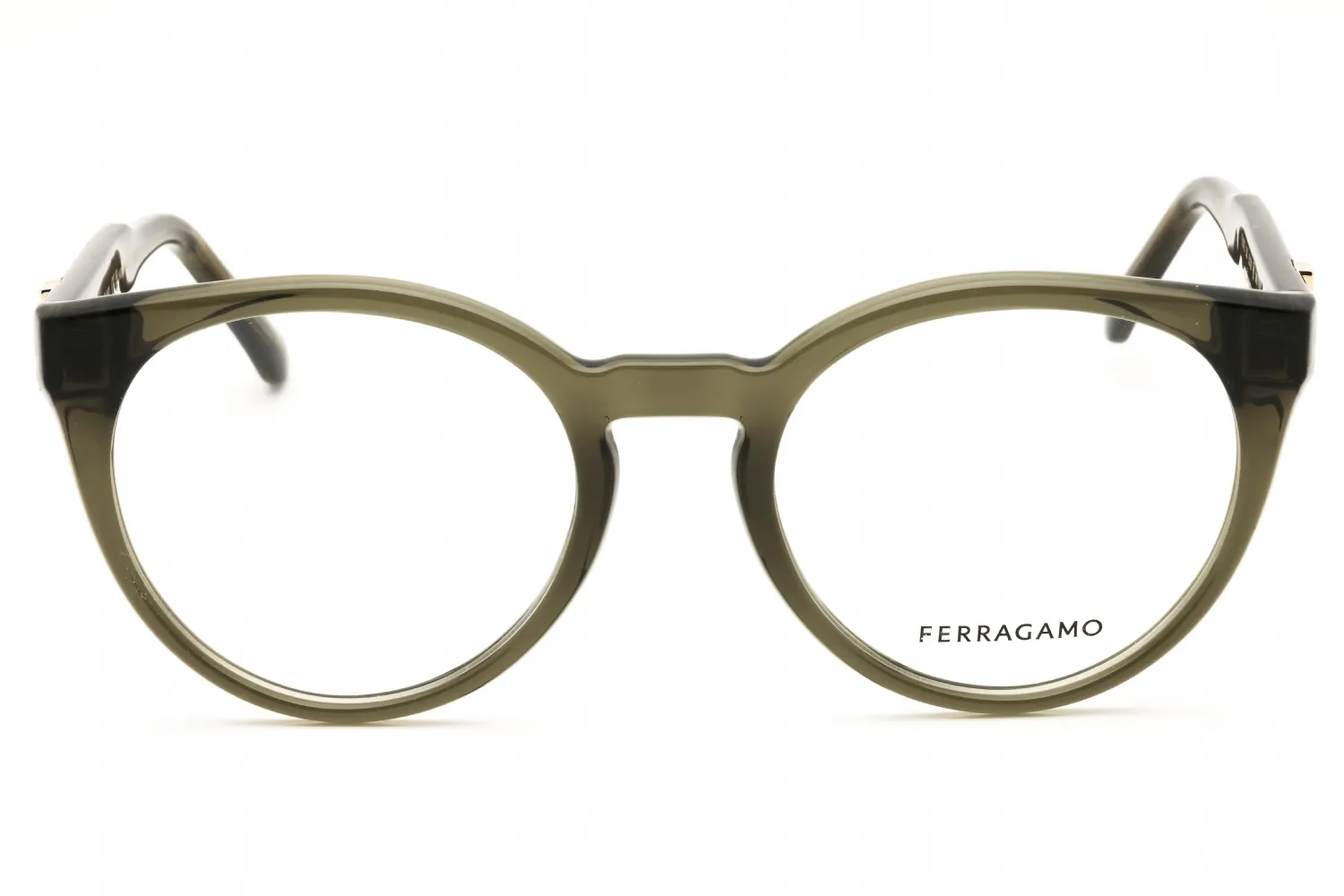 Salvatore Ferragamo SF3032E 320 Eyeglasses Transparent Khaki 51mm Women 2