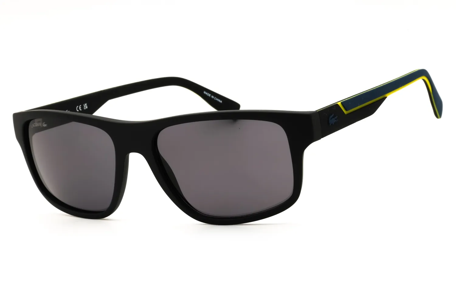 Lacoste L6057S 002 Sunglasses Matte Black 57mm Men
