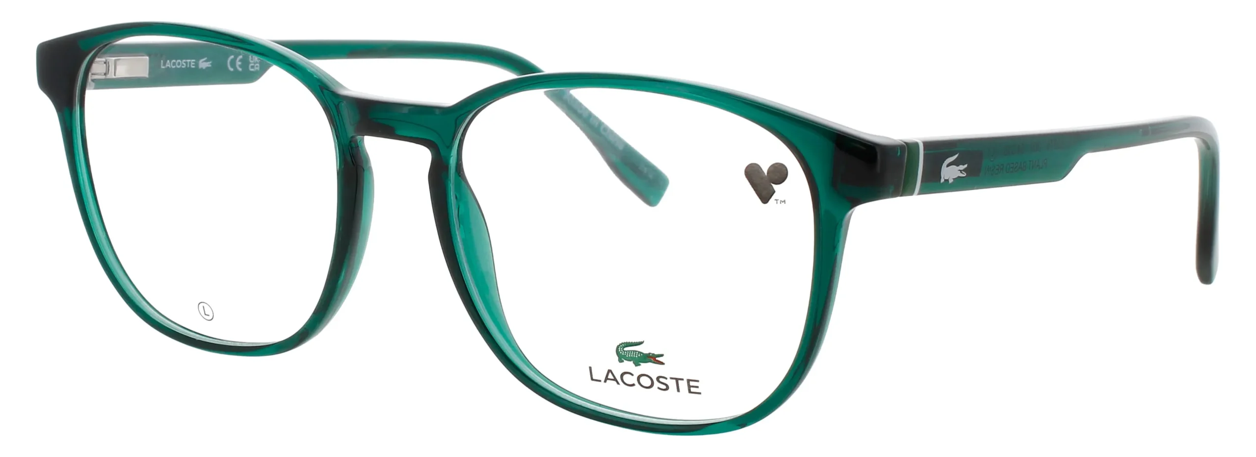 Lacoste L2975 301 Eyeglasses Transparent Green 54mm Men