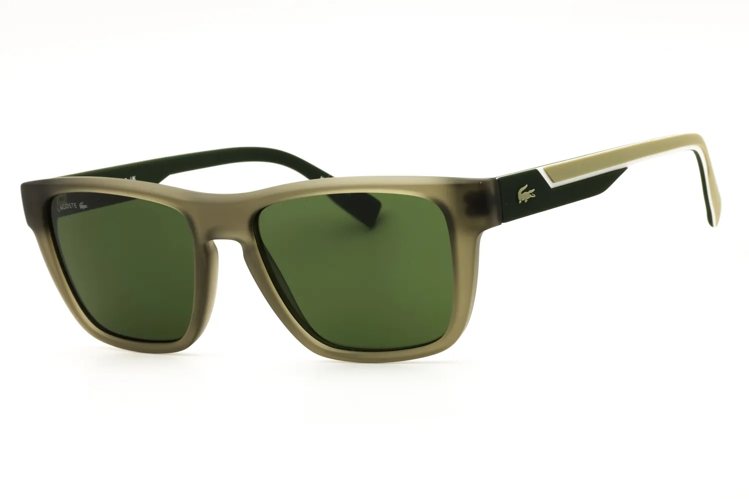 Lacoste L6058S 301 Sunglasses Matte Khaki 54mm Men