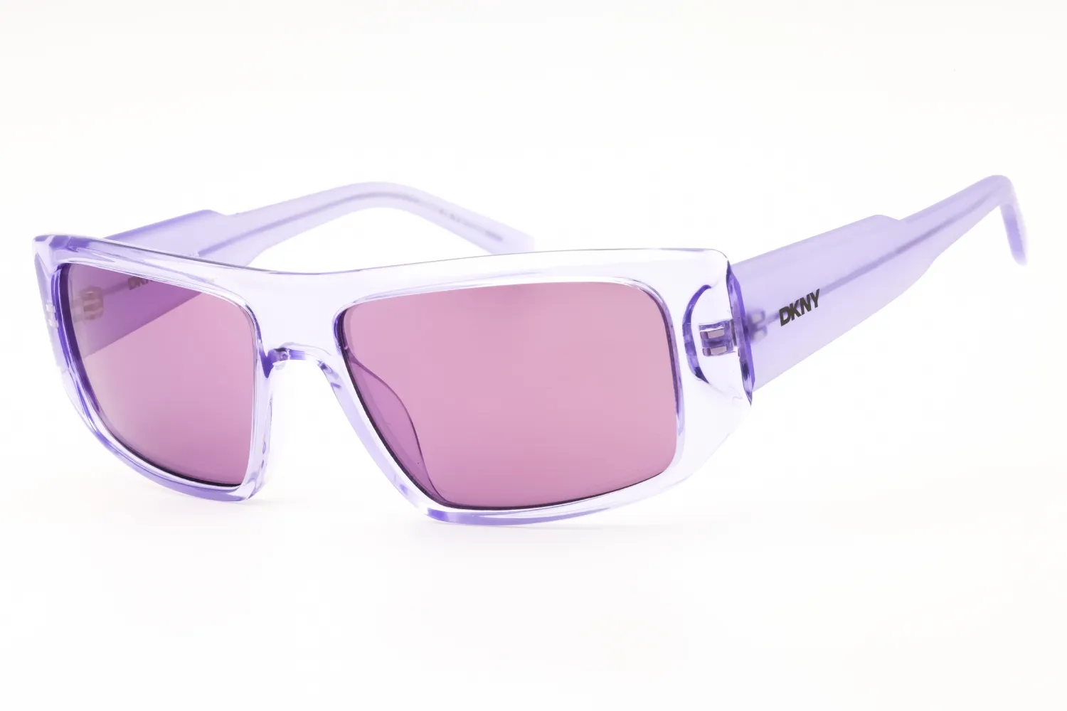 DKNY DK555S 520 Sunglasses Crystal Lilac 57mm Women