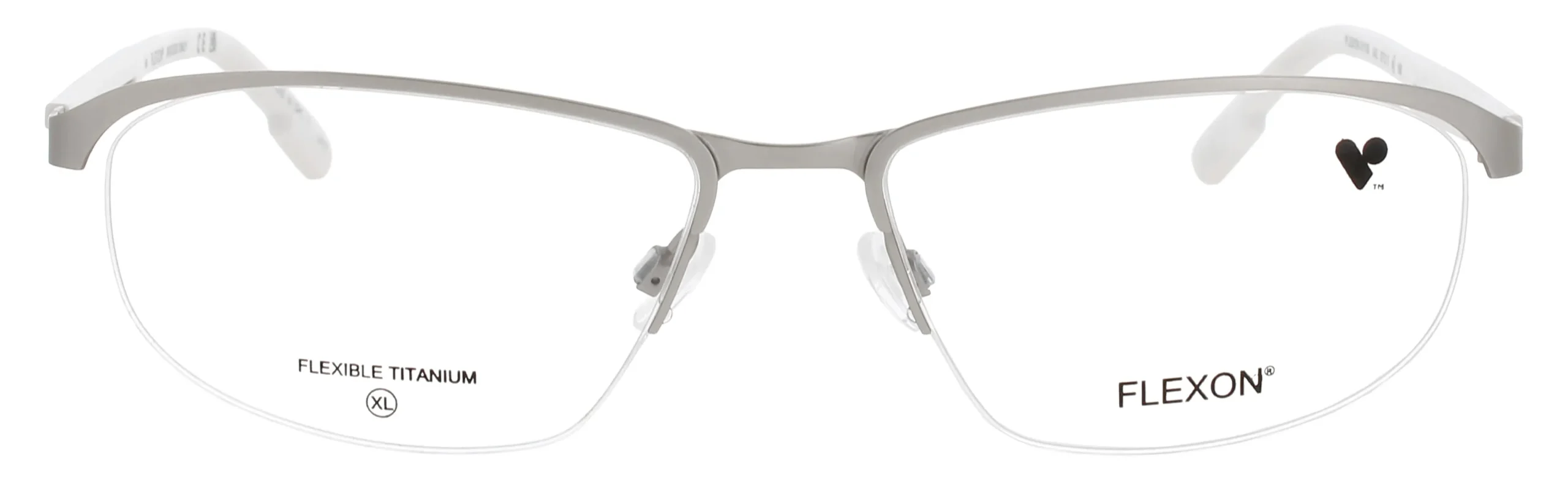 Marchon E1158 042 Eyeglasses Satin Silver 57mm Men 2