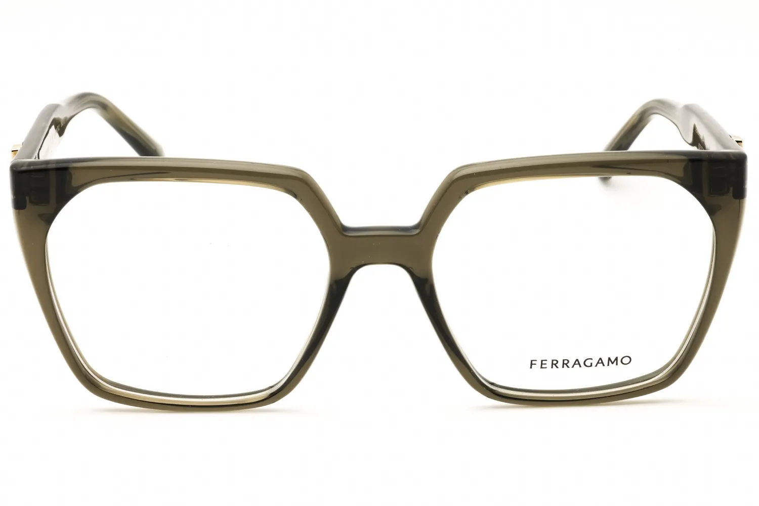Salvatore Ferragamo SF3042E 320 Eyeglasses Transparent Khaki 55mm Women 2