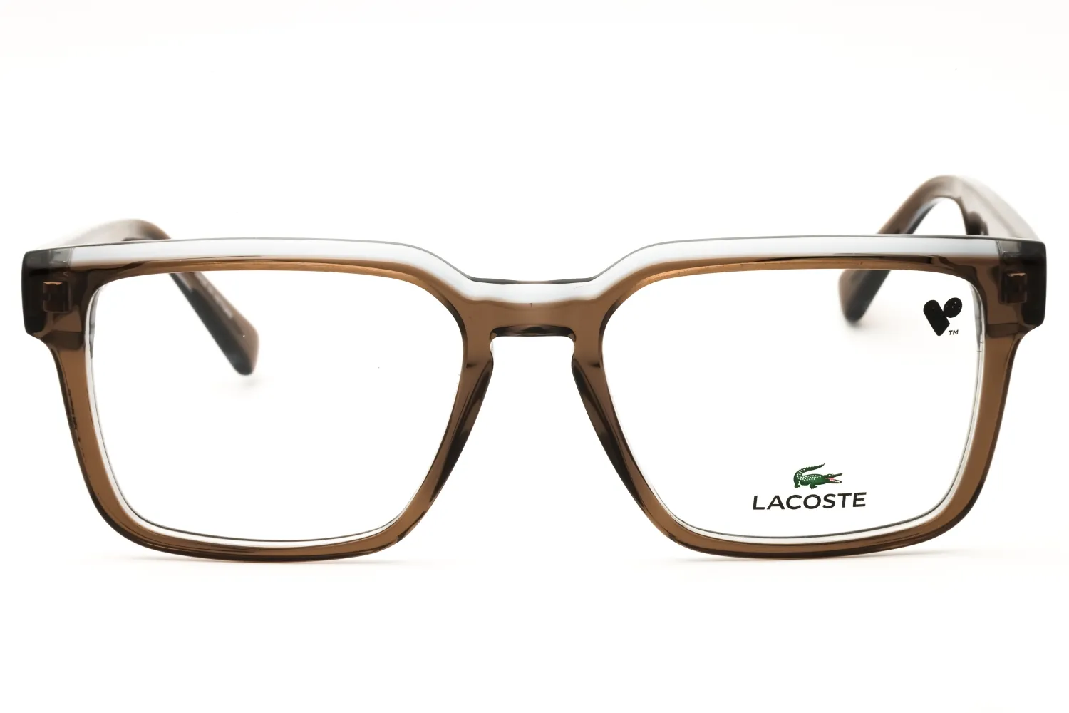 Lacoste L4003 210 Eyeglasses Transparent Brown 54mm Unisex 2