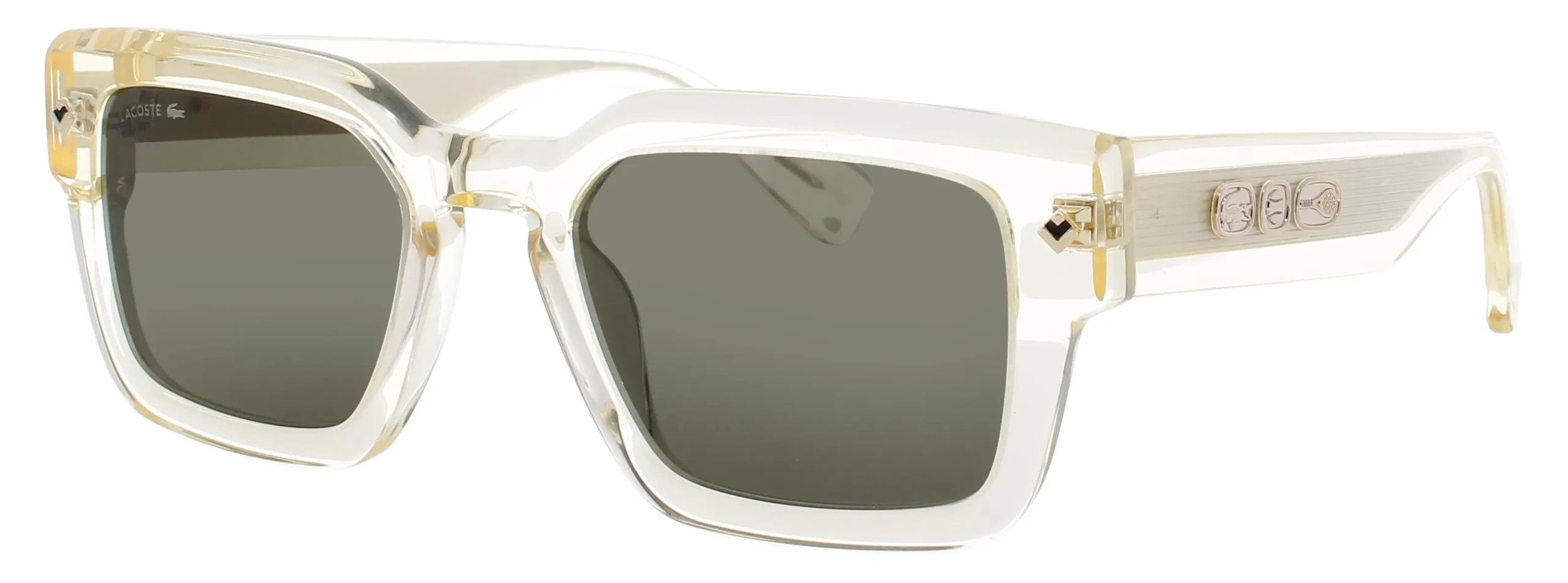 Lacoste L6071S 750 Sunglasses Transparent Yellow 52mm Unisex