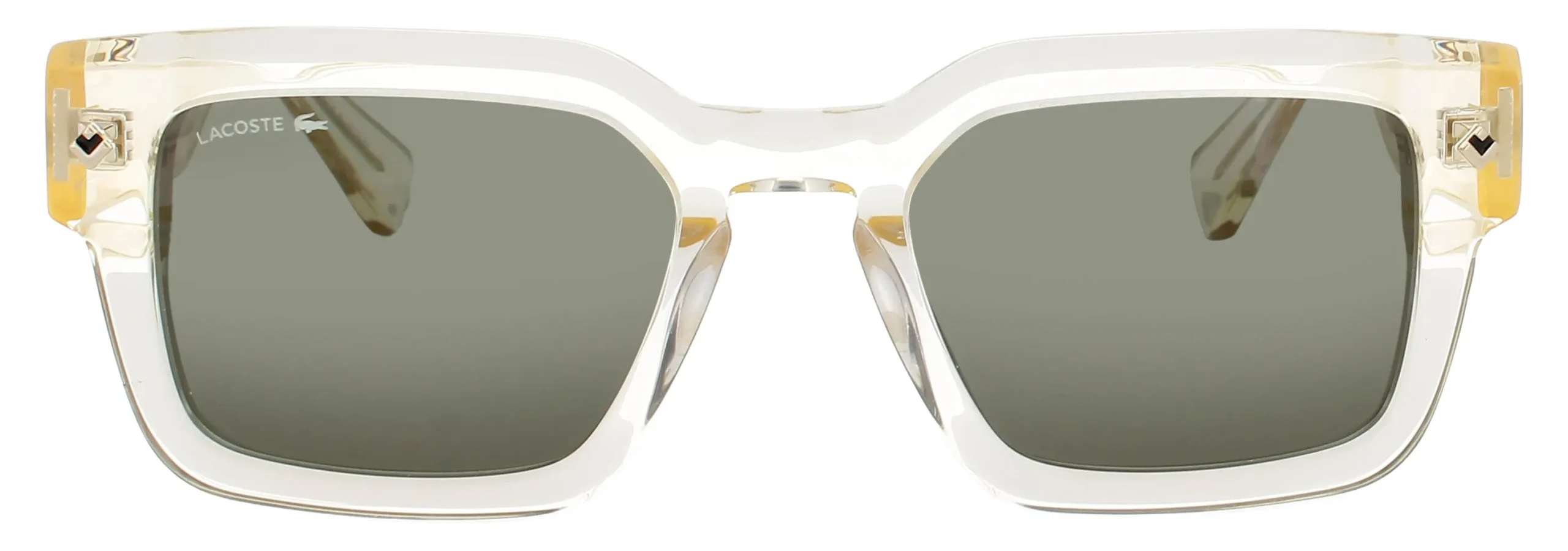 Lacoste L6071S 750 Sunglasses Transparent Yellow 52mm Unisex 2