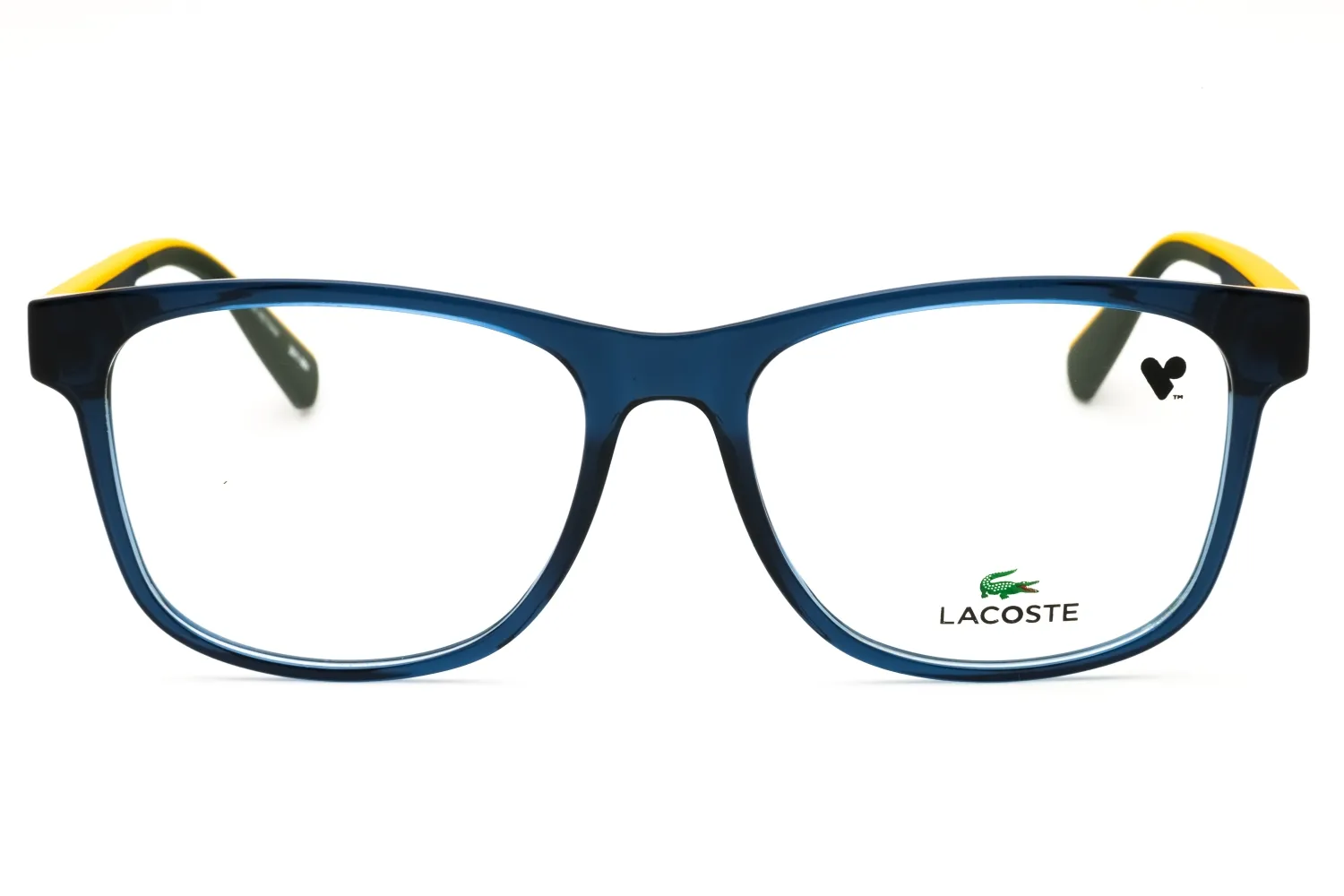 Lacoste L4004 410 Eyeglasses Transparent Blue 56mm Men 2