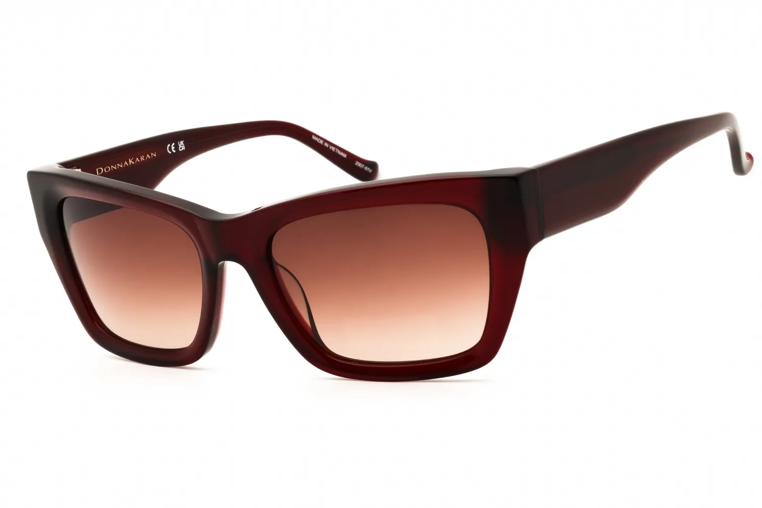 DKNY DO519S 605 Sunglasses Crystal Bordeaux 55mm Women