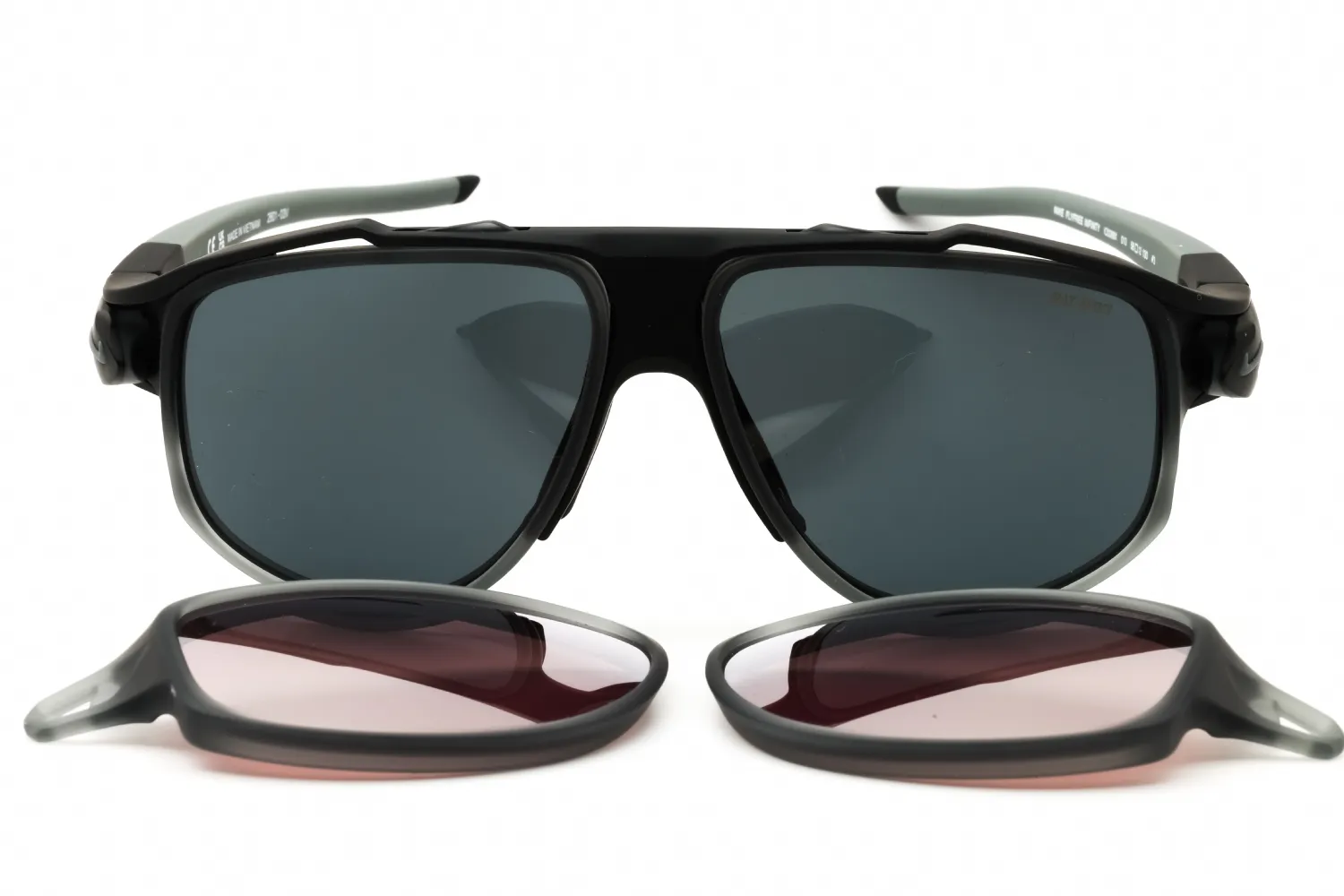 Nike NIKE FLYFREE INFINITY IO0099X 010 Sunglasses Matte Black 58mm Unisex 2