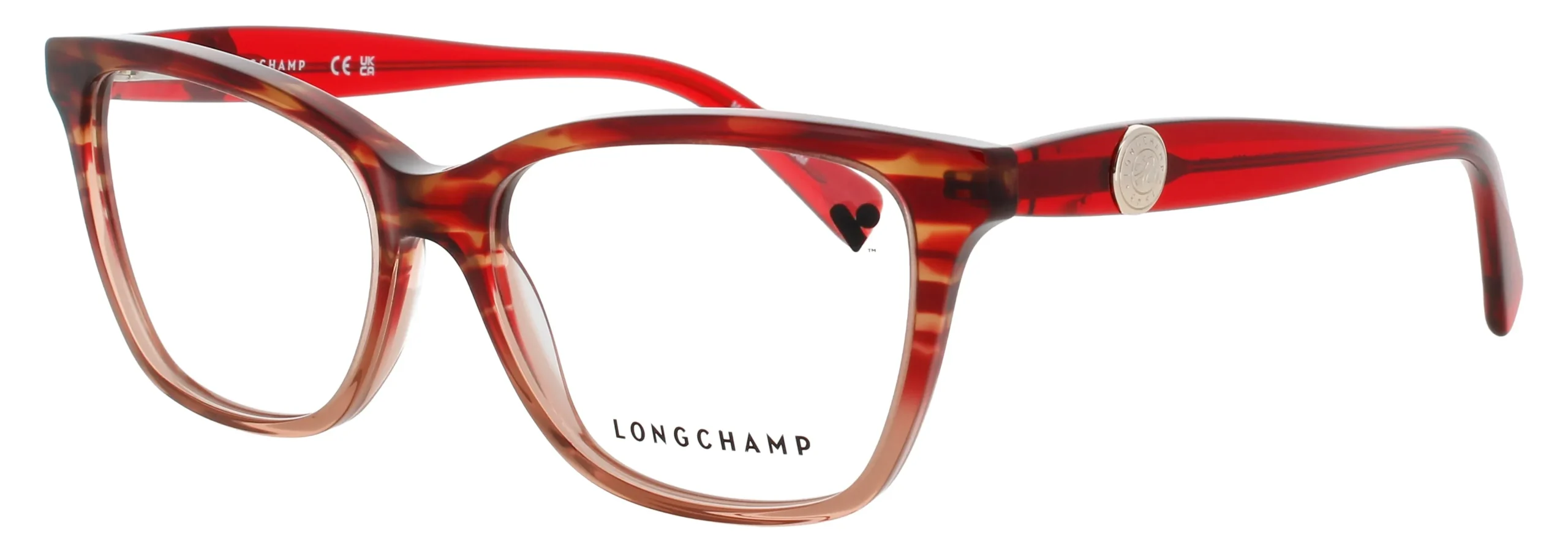 Longchamp LO2744-N 606 Eyeglasses Textured Red 55mm Women