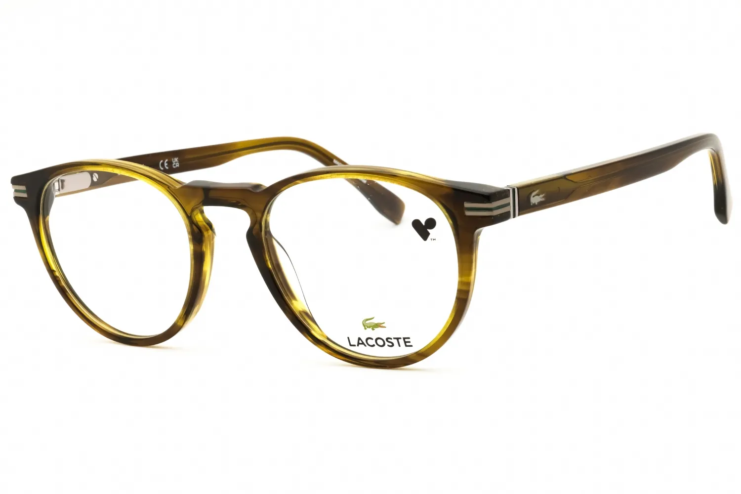Lacoste L2966N 275 Eyeglasses Striped Khaki 50mm Men