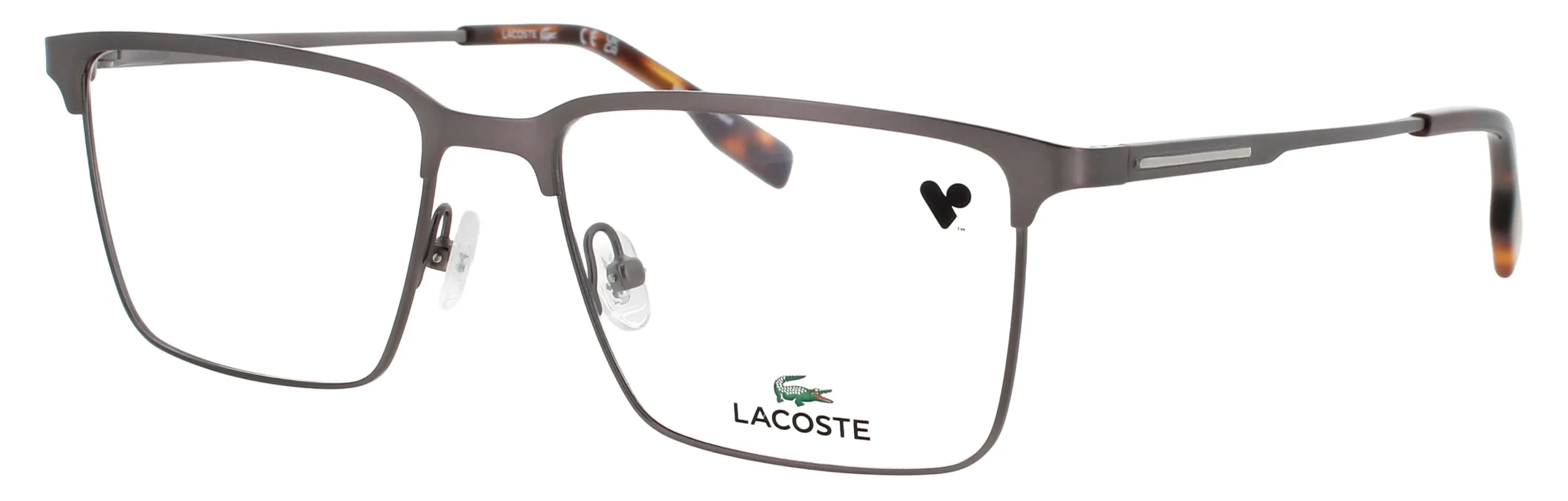 Lacoste L2296N 033 Eyeglasses Matte Gunmetal 55mm Men