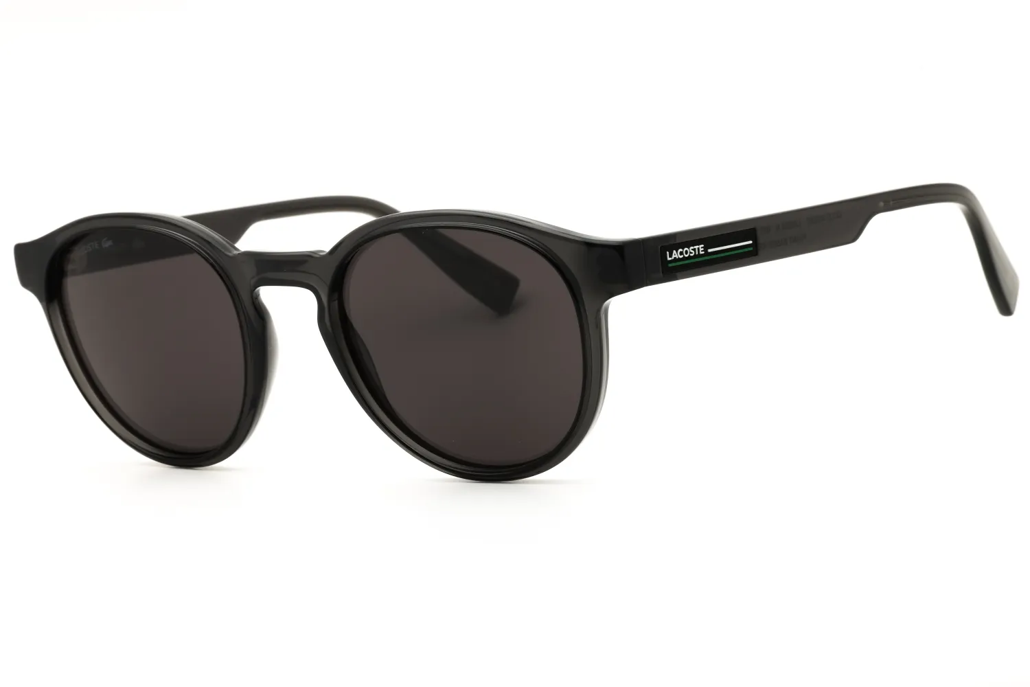 Lacoste L6055SN 035 Sunglasses Transparent Dark Grey 51mm Men