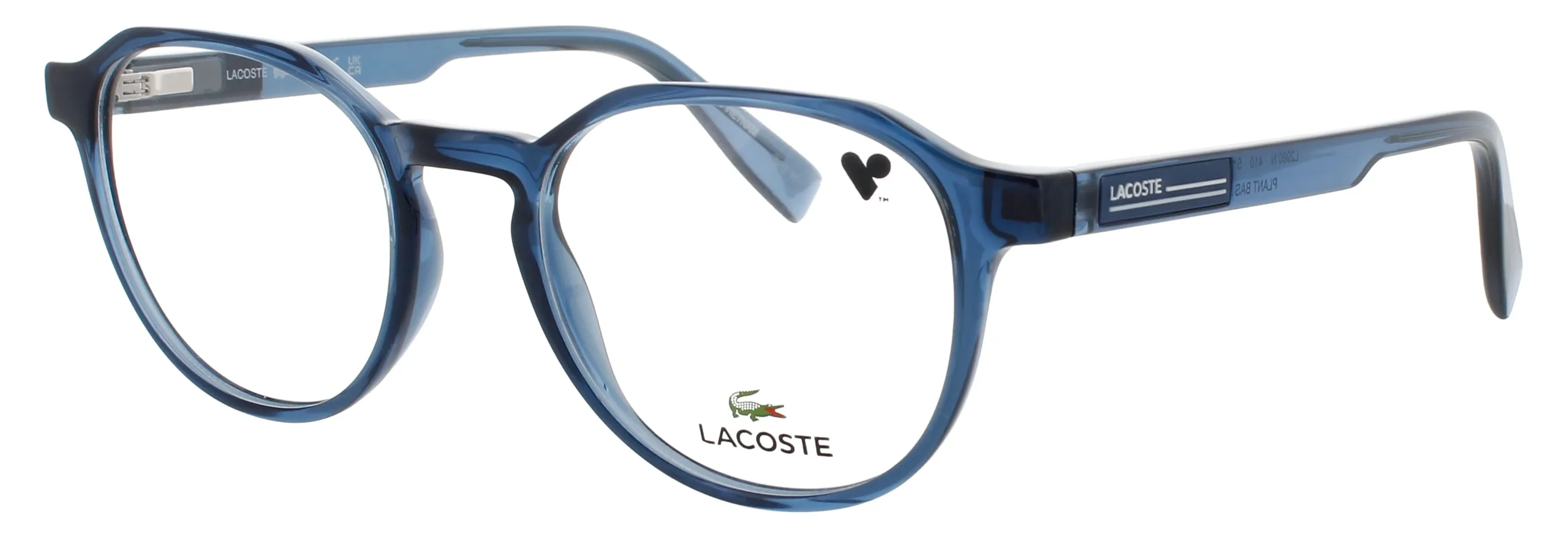 Lacoste L2980 N 410 Eyeglasses Transparent Blue 51mm Men