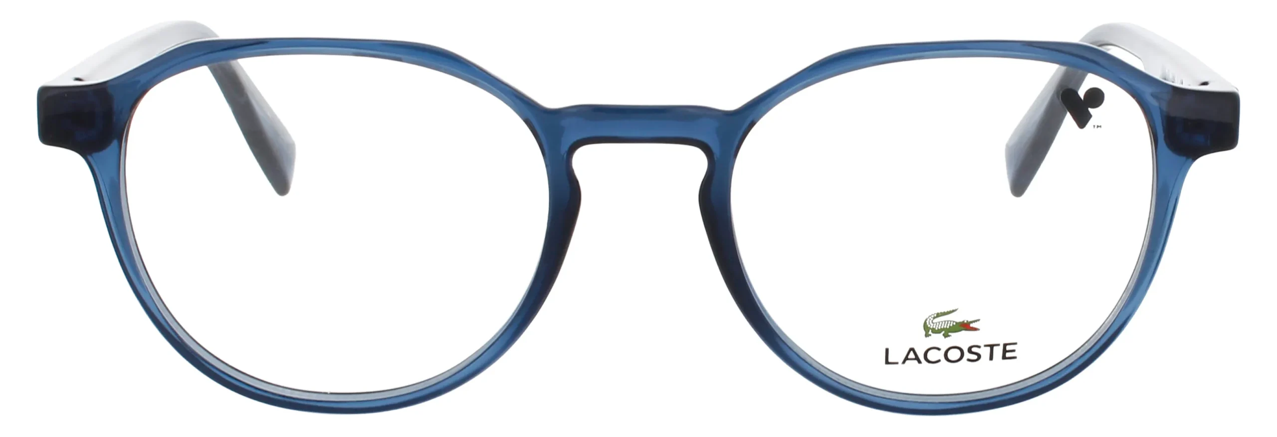 Lacoste L2980 N 410 Eyeglasses Transparent Blue 51mm Men 2