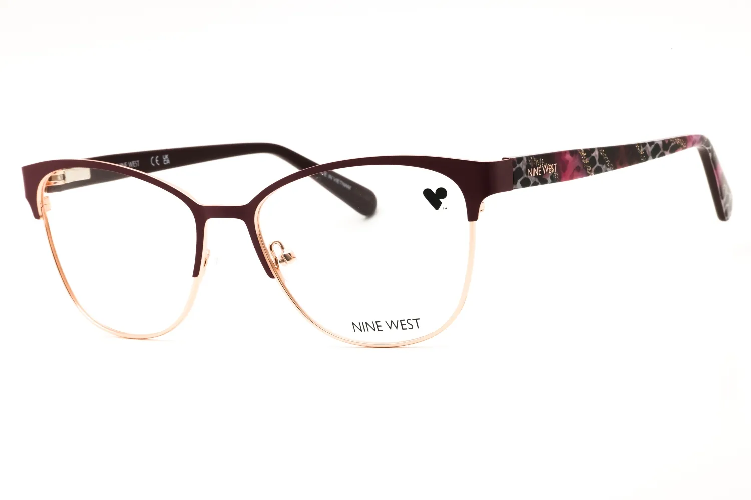 Nine West NW8021 N 615 Eyeglasses Magenta 54mm Women