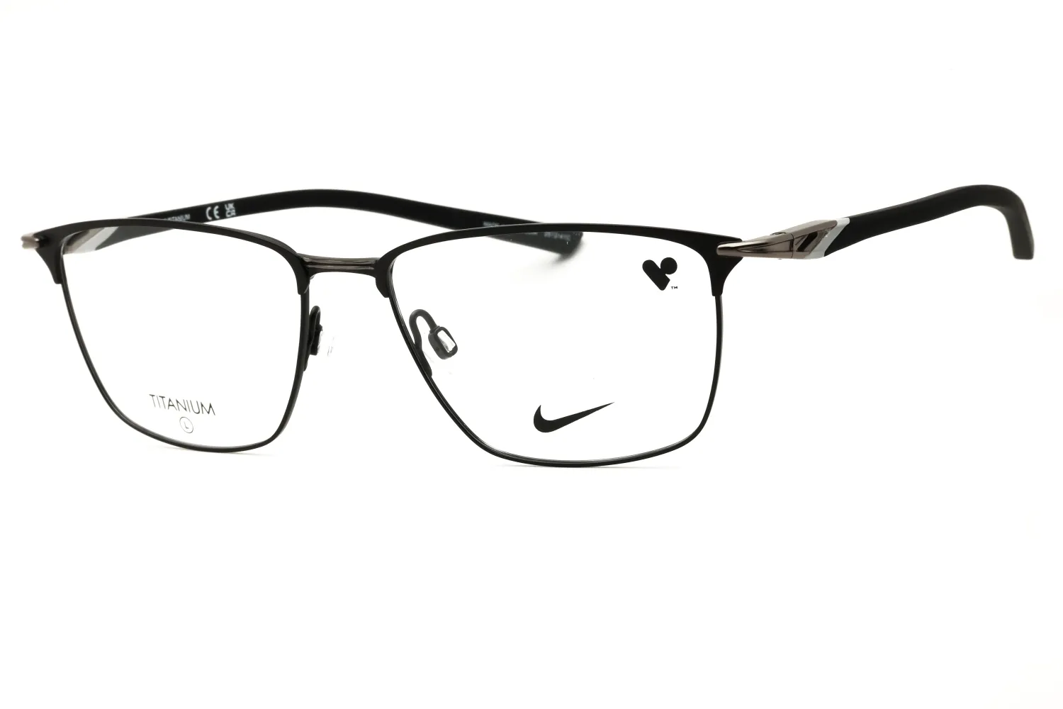 Nike NIKE 6066 N 001 Eyeglasses Matte Black 56mm Men