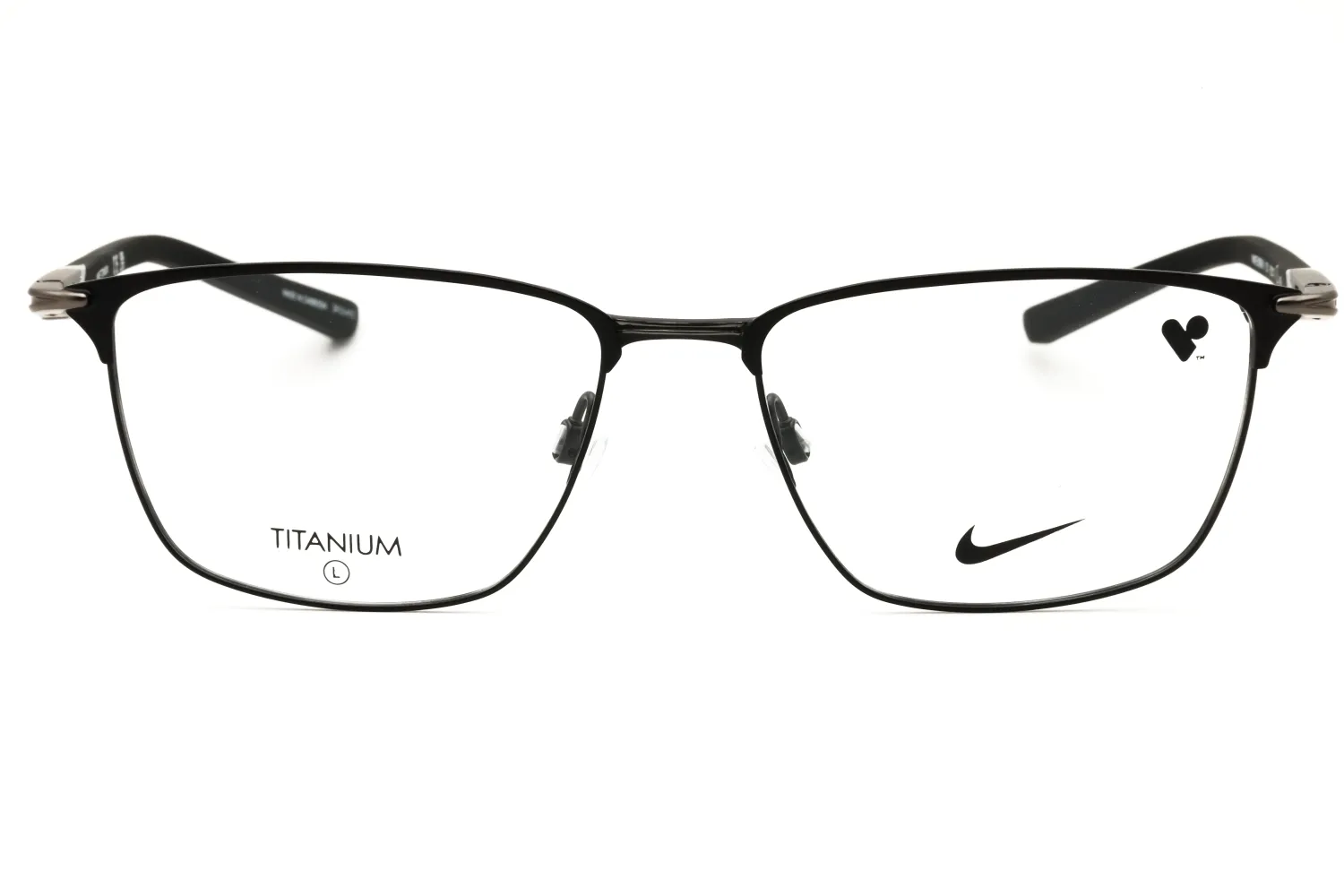 Nike NIKE 6066 N 001 Eyeglasses Matte Black 56mm Men 2