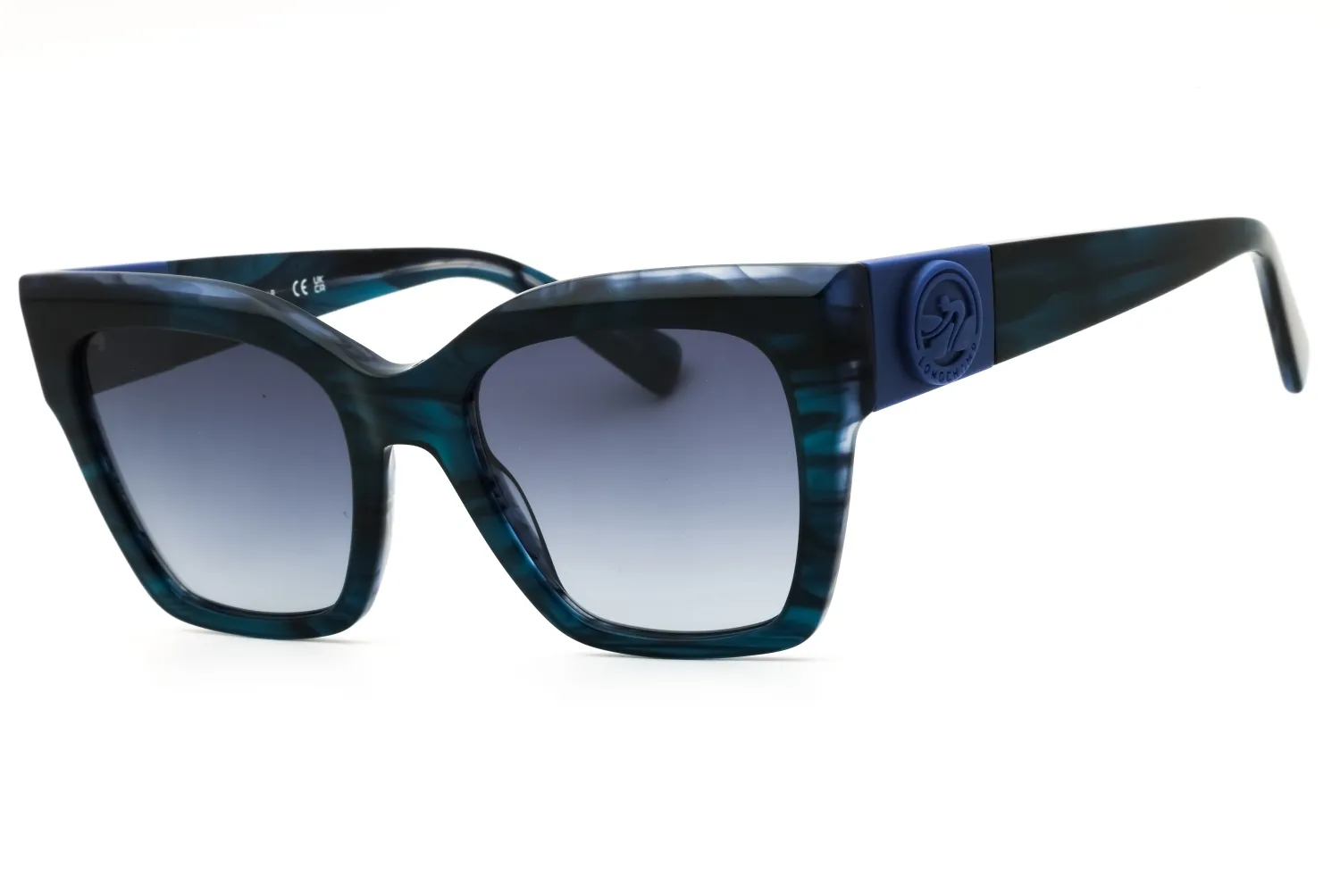Longchamp LO762SN 407 Sunglasses Striped Blue 52mm Women