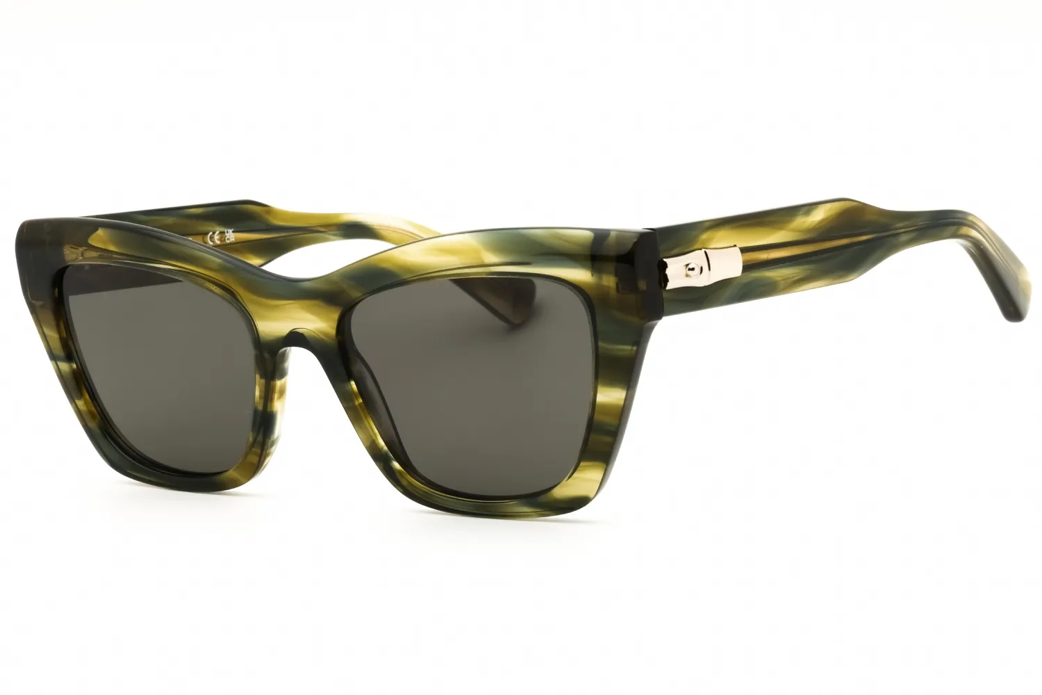 Longchamp LO777SN 308 Sunglasses Striped Green 53mm Women