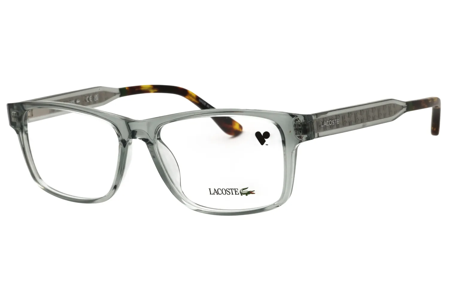 Lacoste L2977 N 035 Eyeglasses Transparent Grey 54mm Men