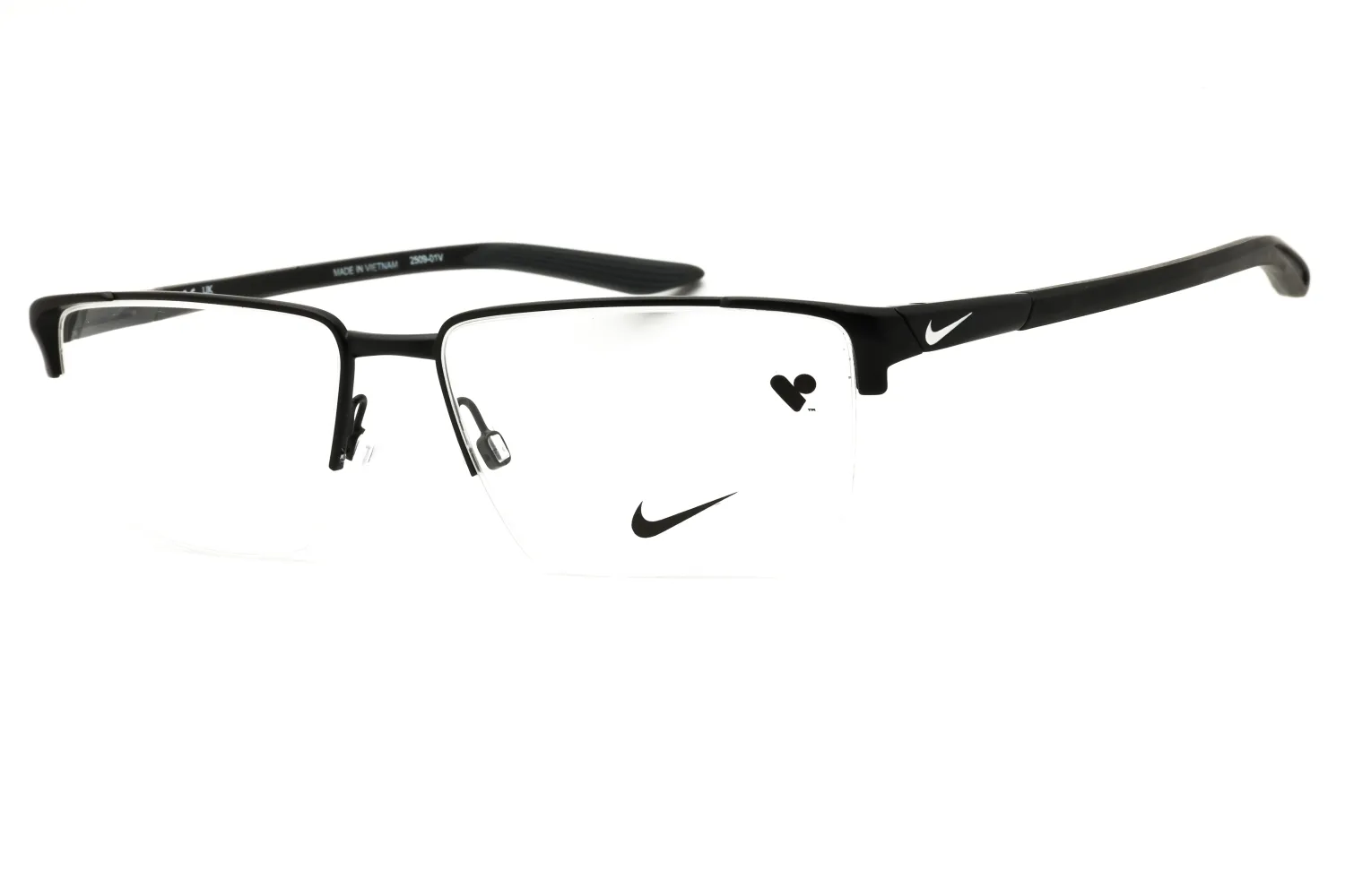 Nike NIKE 8054 N 001 Eyeglasses Satin Black 55mm Men