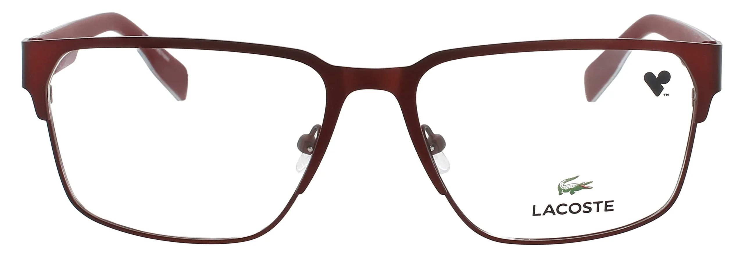 Lacoste L2306N 601 Eyeglasses Matte Burgundy 55mm Men 2