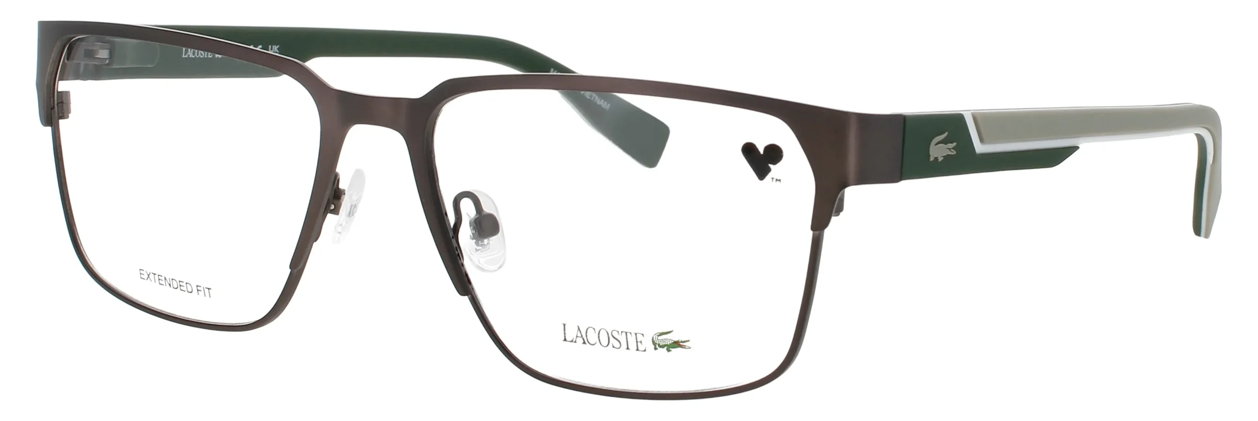 Lacoste L2306N 035 Eyeglasses Matte Dark Gunmetal 58mm Men