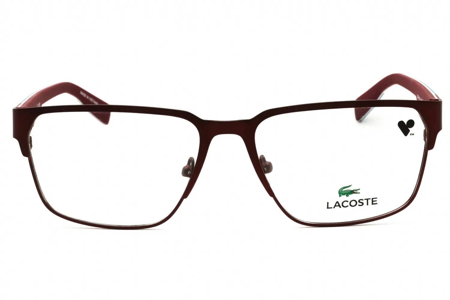 Lacoste L2306N 601 Eyeglasses Matte Burgundy 58mm Men 2