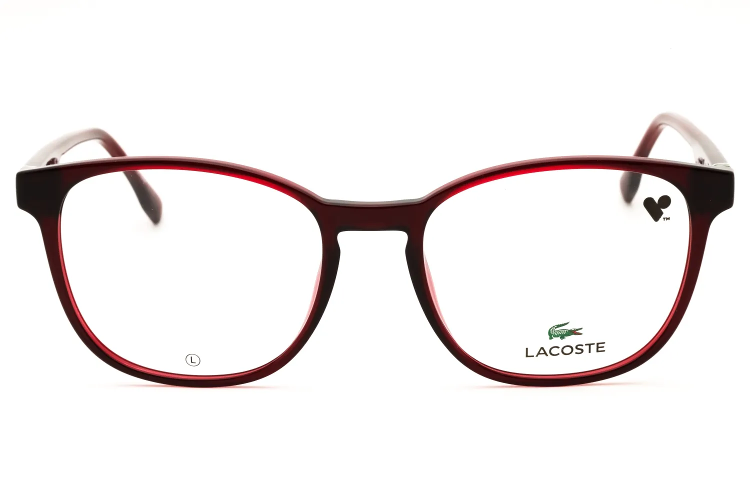 Lacoste L2975 N 601 Eyeglasses Transparent Burgundy 54mm Men 2
