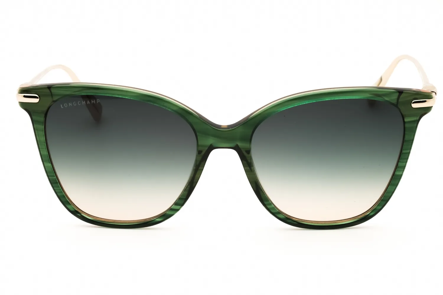 Longchamp LO757SN 308 Sunglasses Striped Green 55mm Women 2