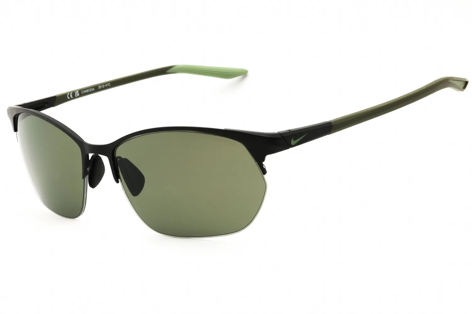 Nike NIKE MODERN METAL ZONE IU3289XN 011 Sunglasses Matte Black 62mm Men