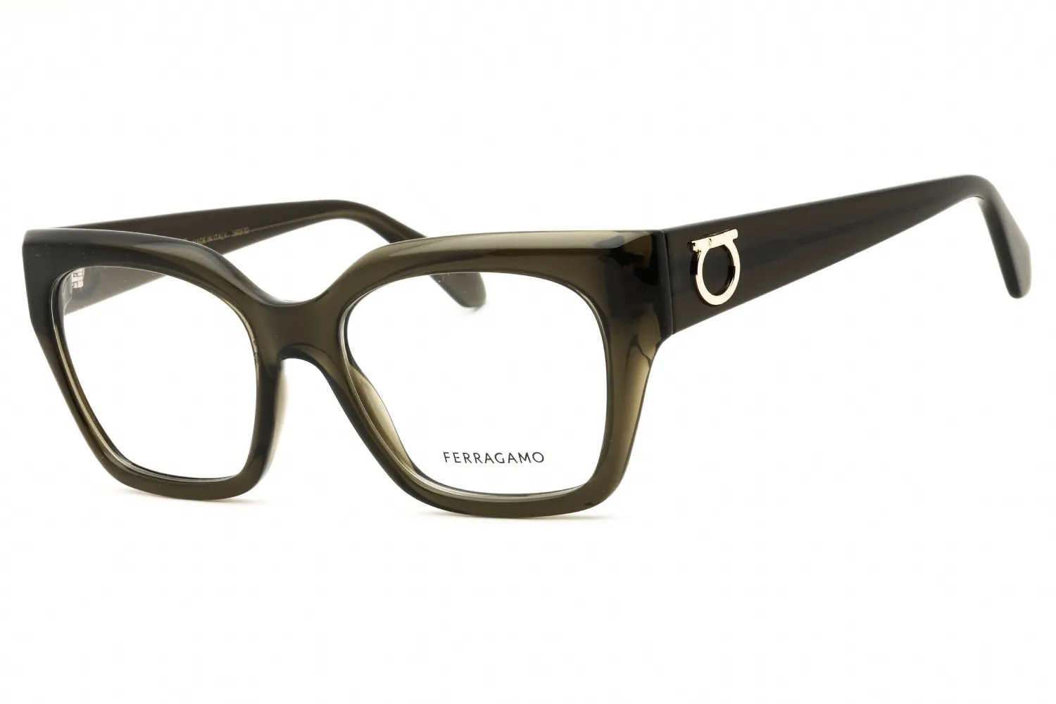 Salvatore Ferragamo SF2983N 320 Eyeglasses Transparent Khaki 53mm Women