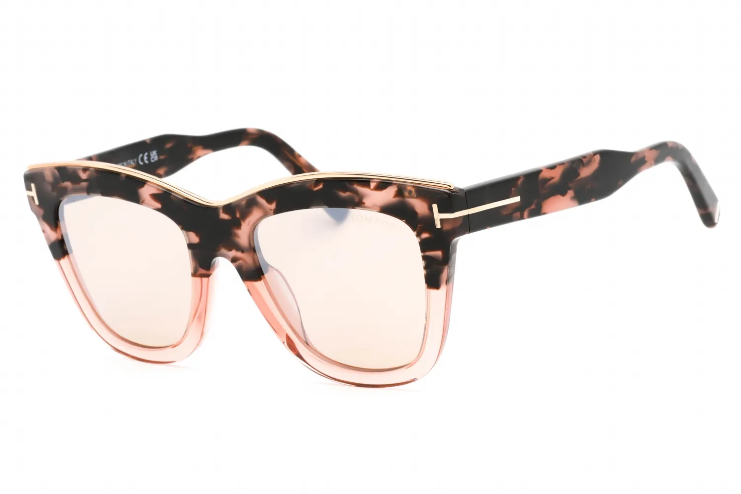 Tom Ford FT0685 56G Sunglasses Pink Havana 52mm Women