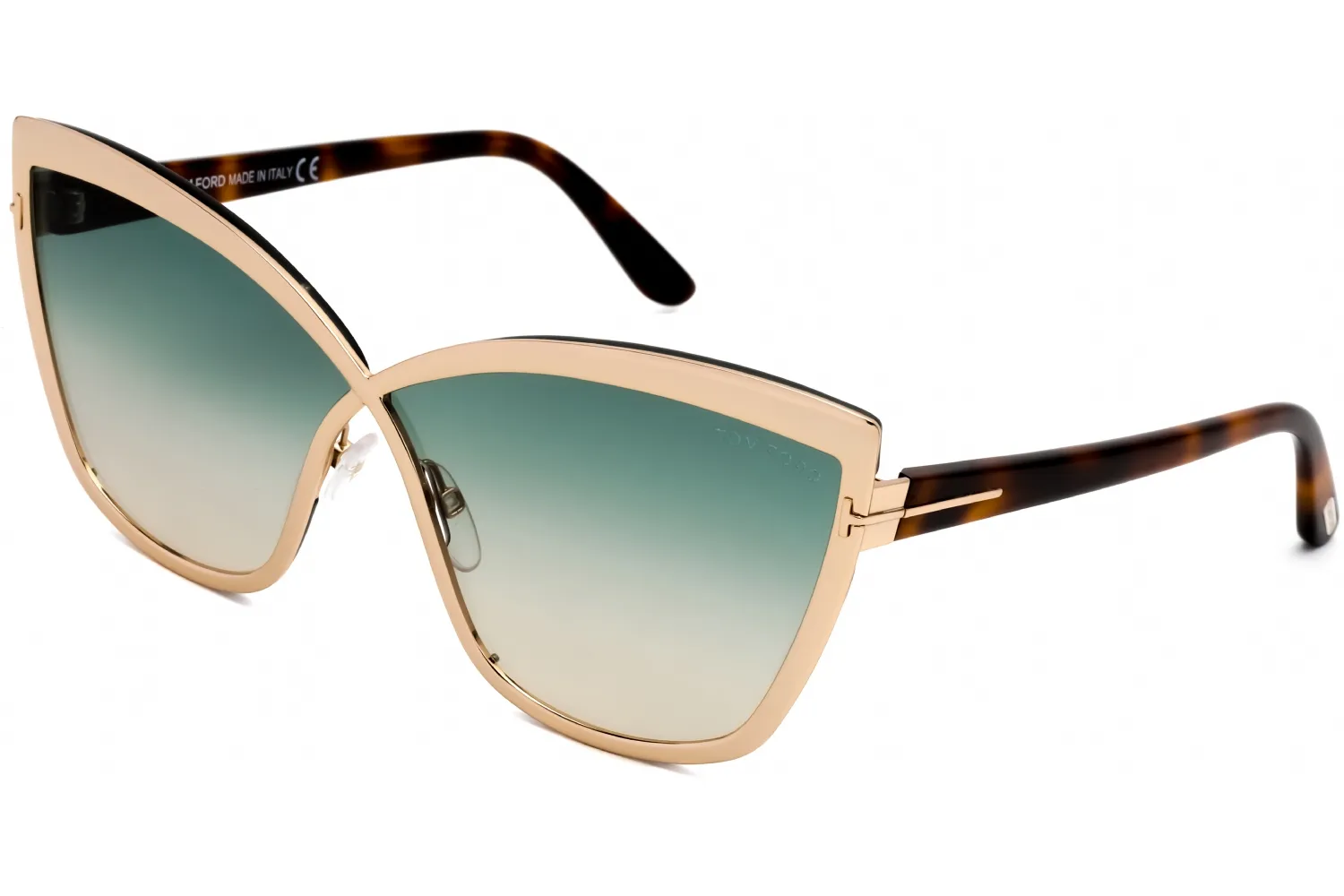 Tom Ford FT0715 28P Sunglasses Shiny Rose Gold 68mm Women