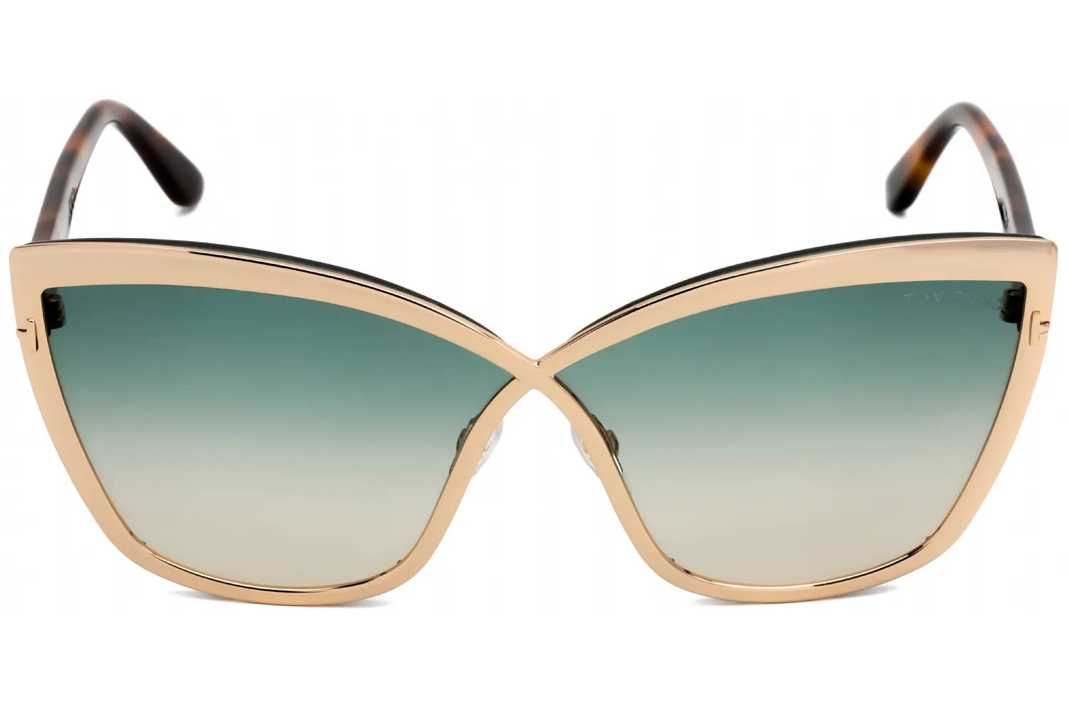 Tom Ford FT0715 28P Sunglasses Shiny Rose Gold 68mm Women 2