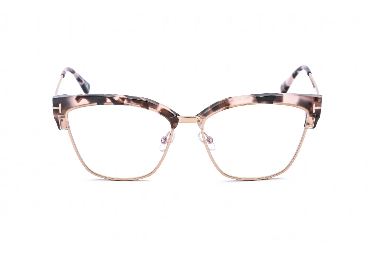 Tom Ford FT5547-B 054 Eyeglasses Shiny Pink Havana 54mm Women 2