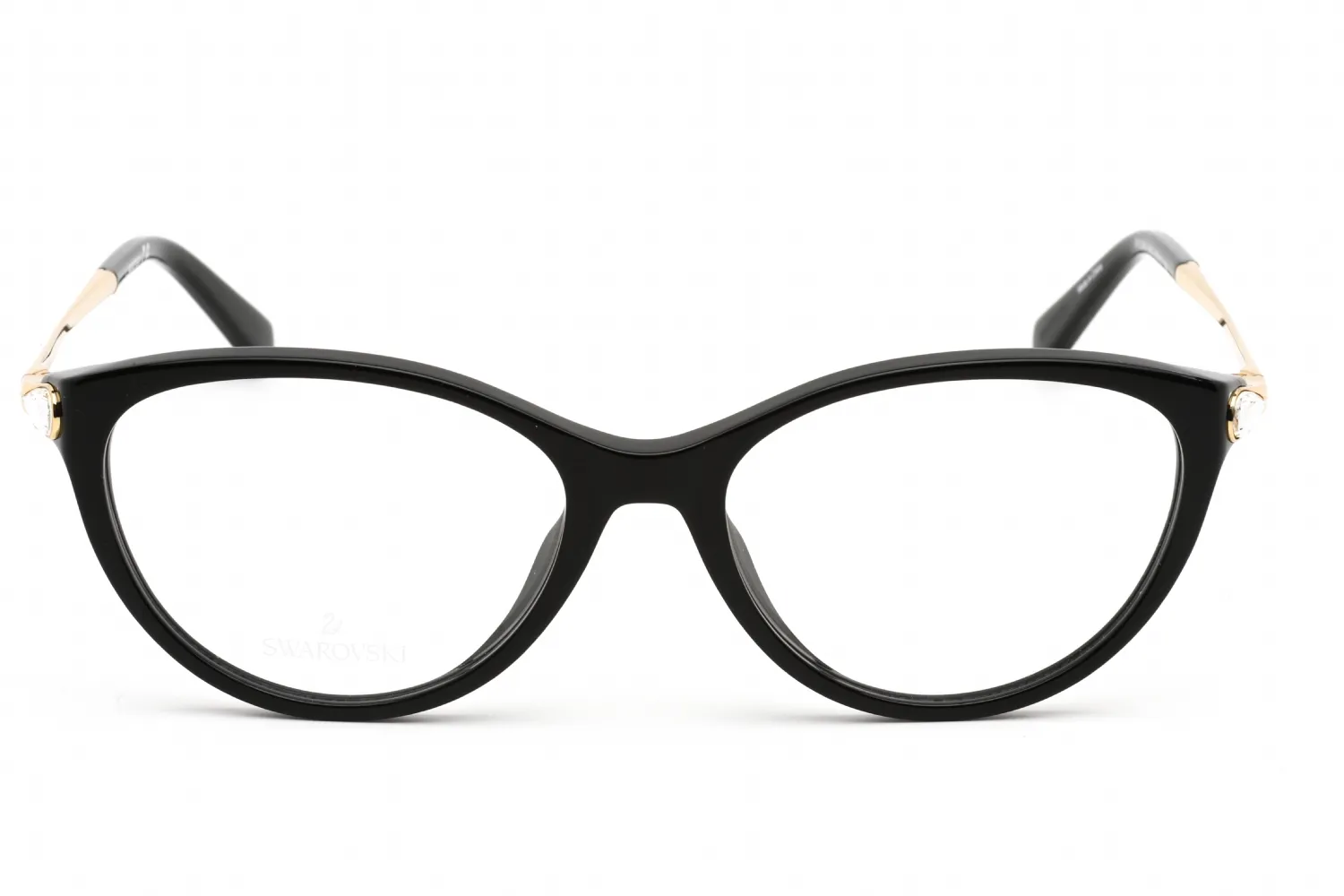 Swarovski SK5349/V 001 Eyeglasses Shiny Black 53mm Women 2