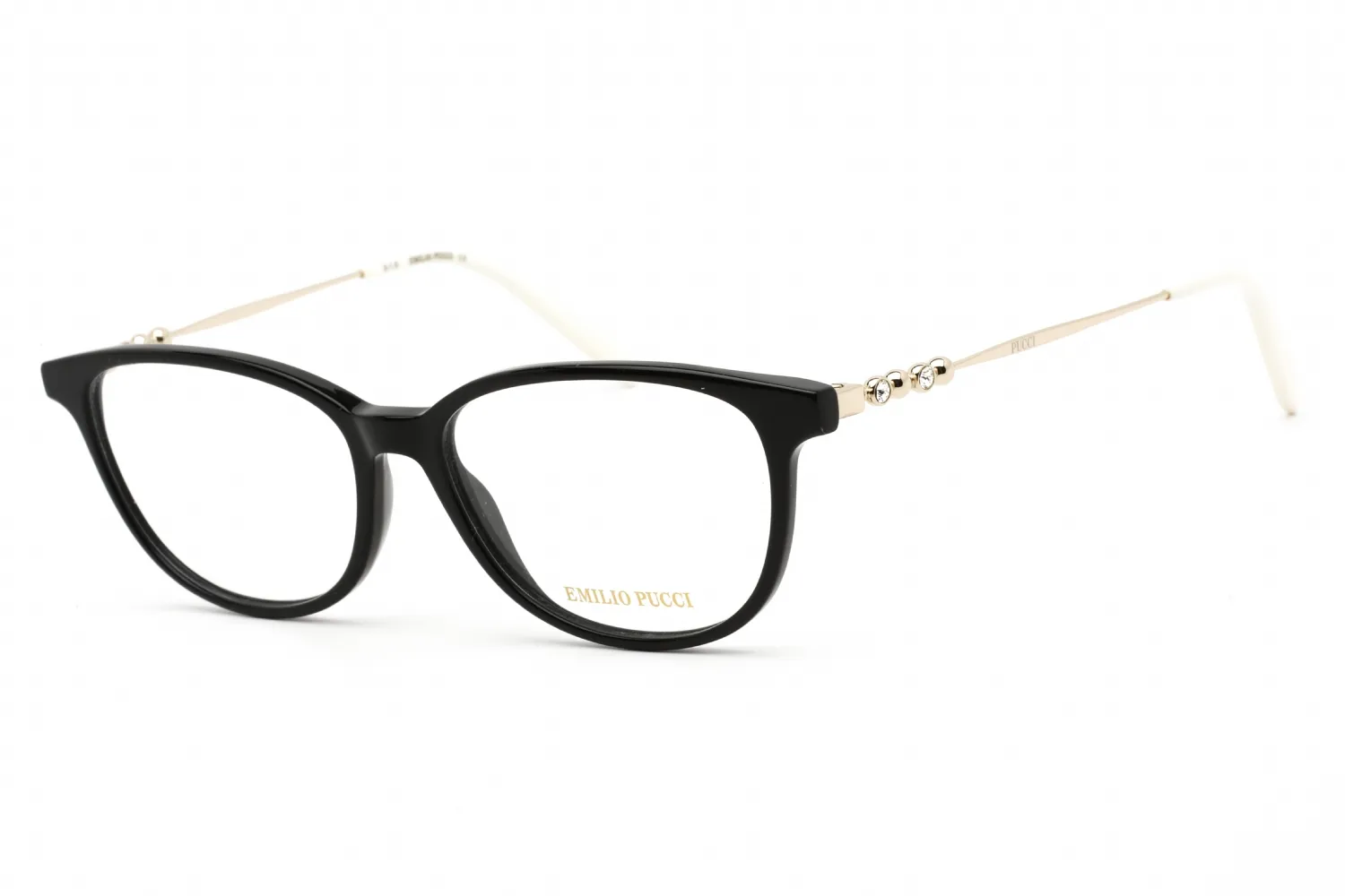 Emilio Pucci EP5137 001 Eyeglasses Shiny Black 55mm Women