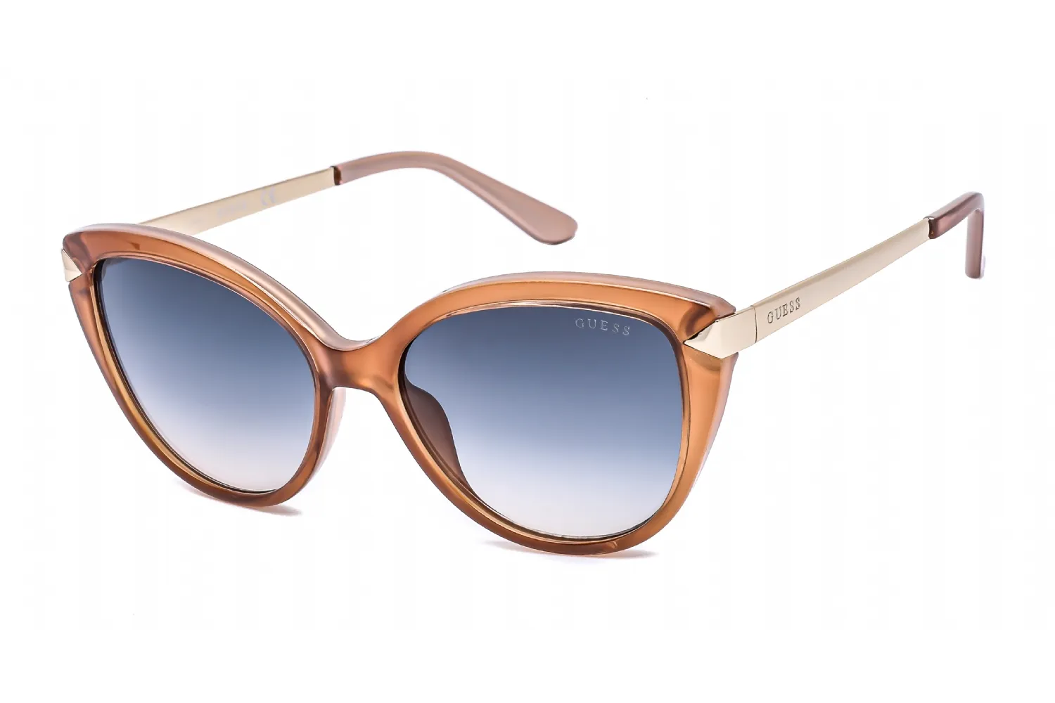 Guess GU7658 42B Sunglasses Shiny Orange 56mm Women